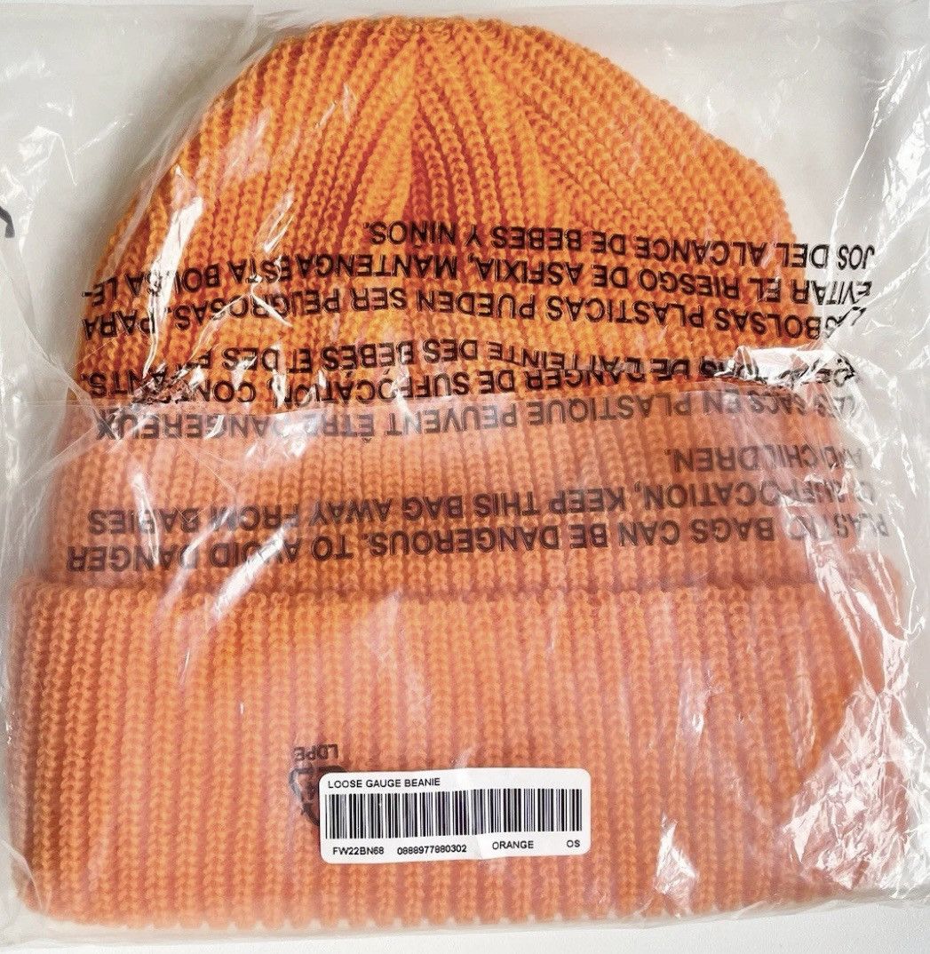 Supreme FW22 Loose Gauge Beanie ORANGE Size ONE SIZE - 2 Thumbnail