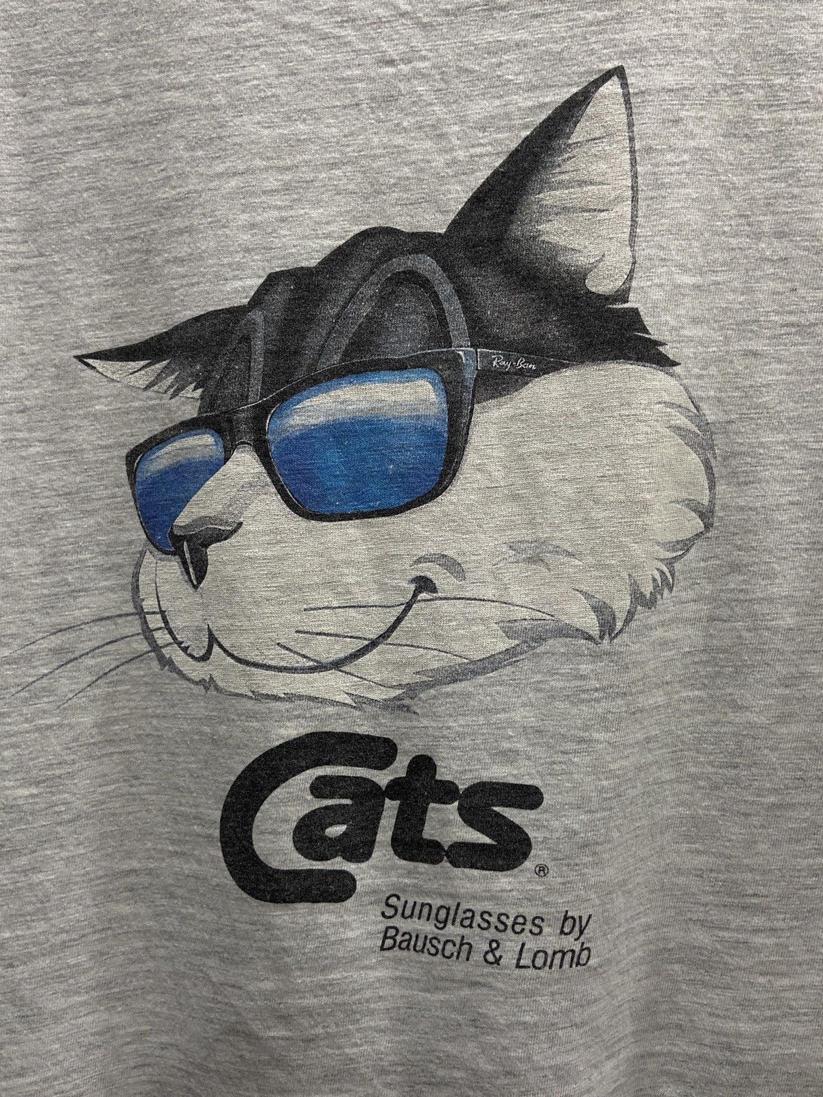 Bausch & Lomb × RayBan Vintage 90s RayBan Cats Bausch & Lomb Sunglasses T-Shirt Size US XL / EU 56 / 4 - 10 Thumbnail