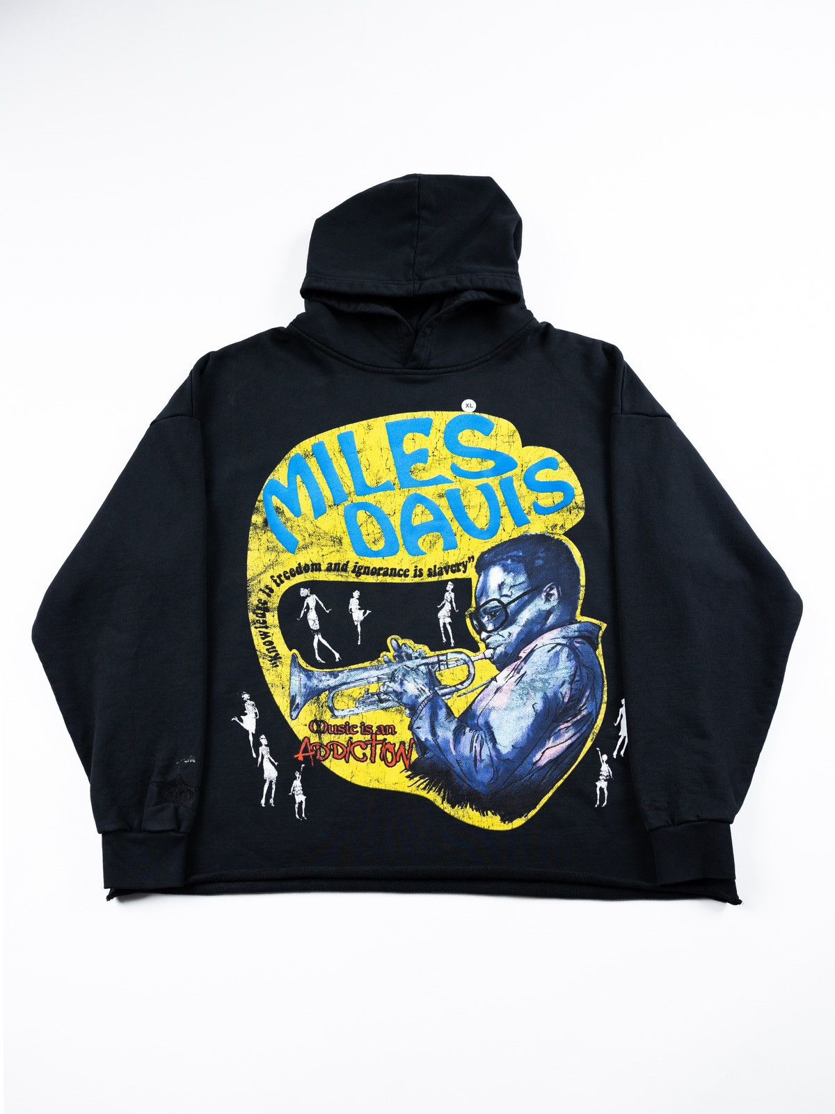 Image of Barriers Miles Davis Hoodie in Black, Men's (Size XL)