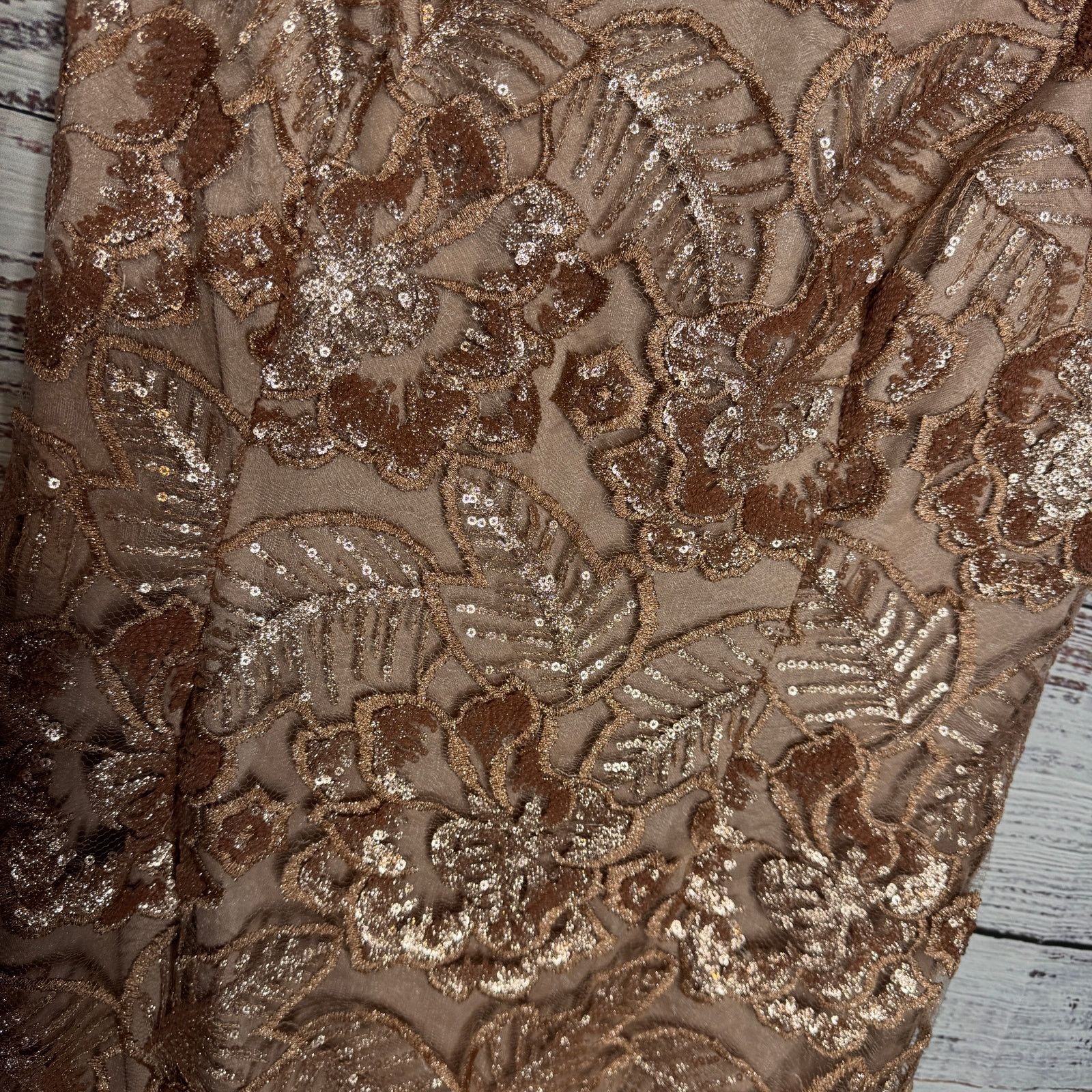 Alex Evenings Alex Evenings Women’s Dress Size 8 Rose Gold Sequin Size M / US 6-8 / IT 42-44 - 4 Thumbnail