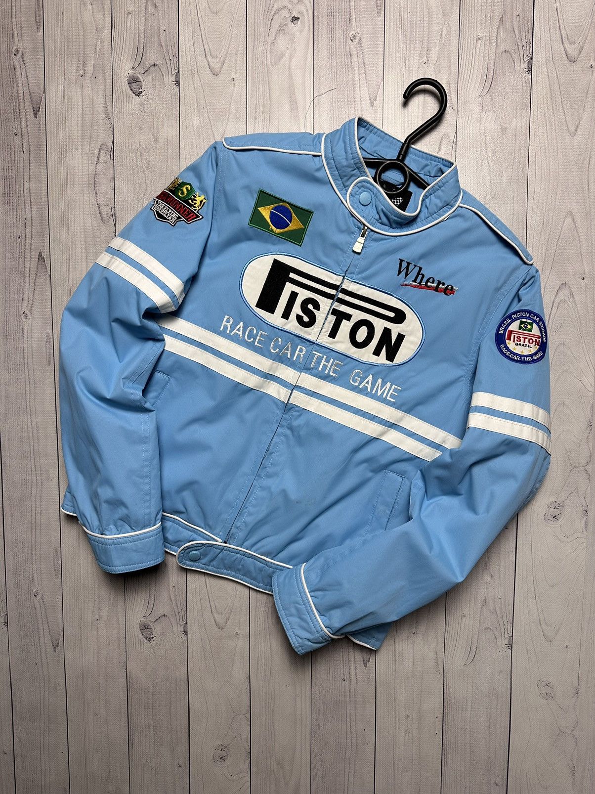 Vintage Vintage racing jacket women’s pistons F1 Brazil Size M Size M / US 6-8 / IT 42-44 - 1 Thumbnail