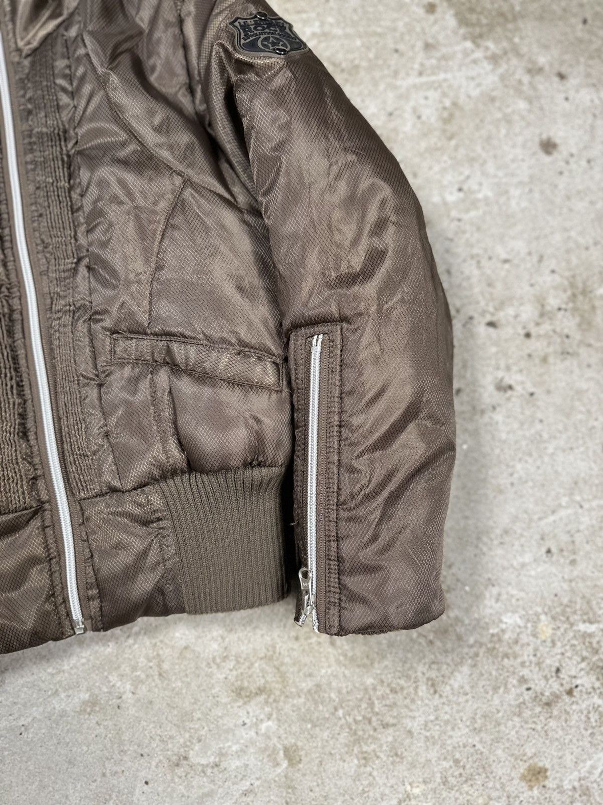 If Six Was Nine × Japanese Brand × Le Grande Bleu (L.G.B.) Vintage Y2K Multi Zipper Brown Archive Bomber Jacket Size US XS / EU 42 / 0 - 4 Thumbnail