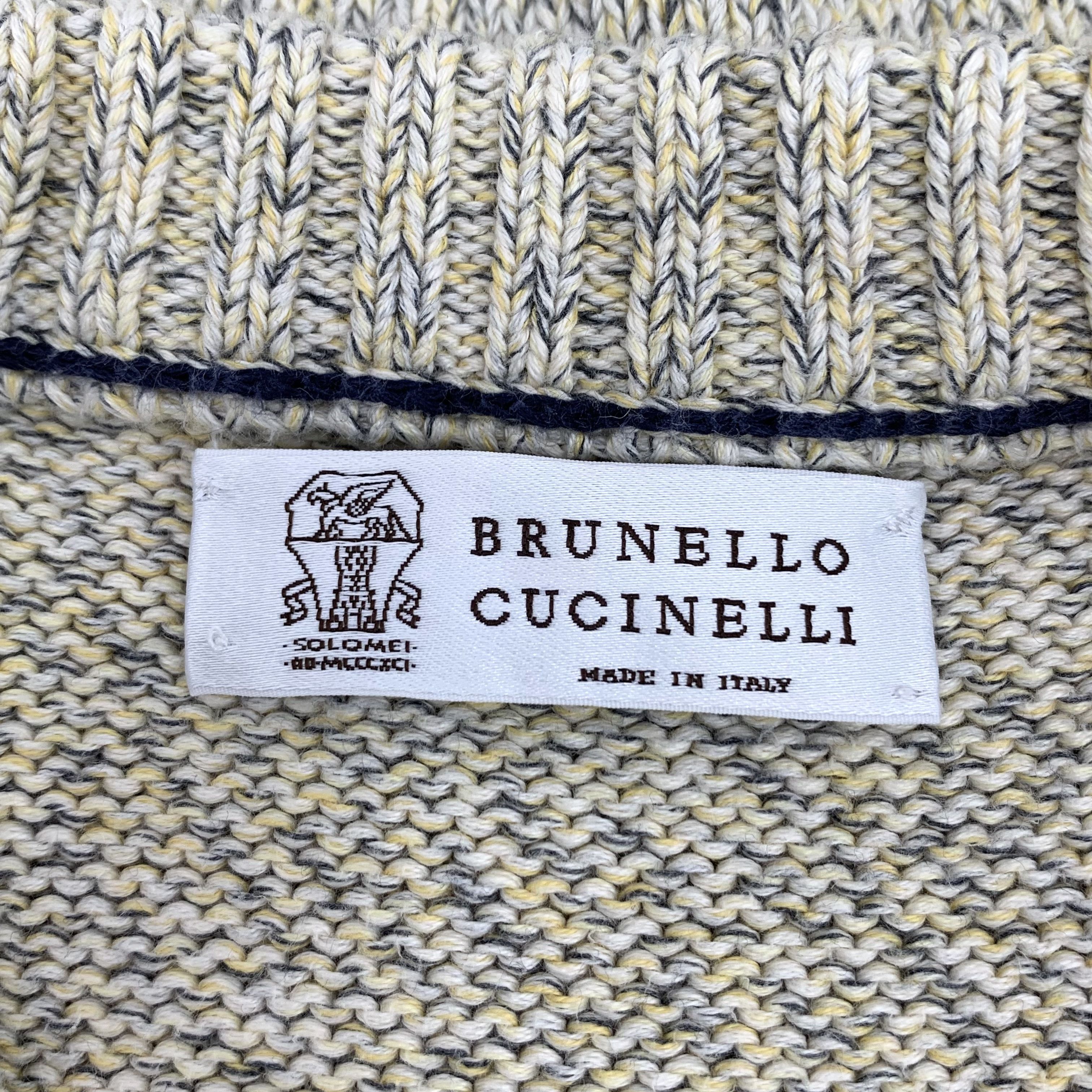 Brunello Cucinelli Brunello Cucinelli Cotton Sweater Beige (52) Size US L / EU 52-54 / 3 - 5 Thumbnail