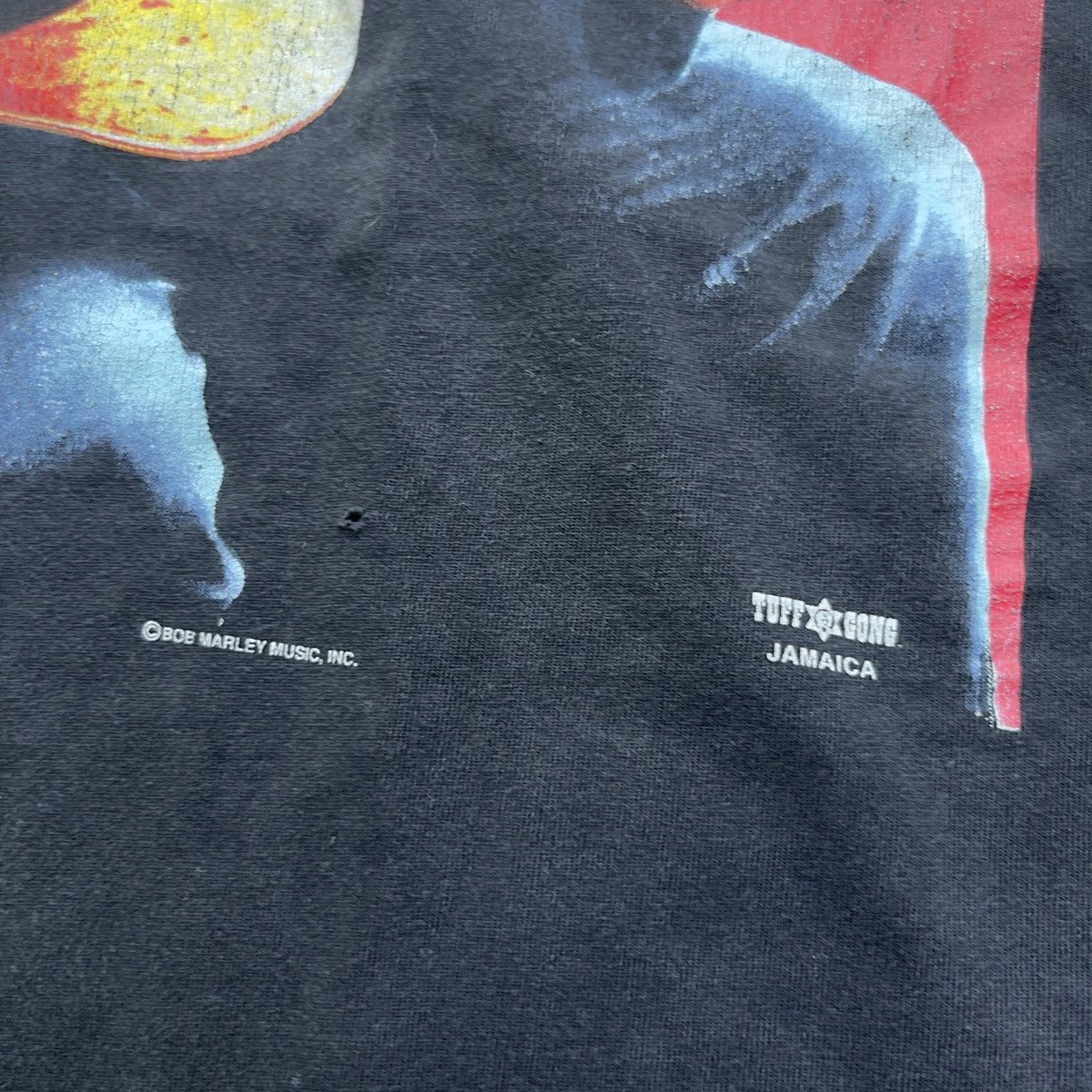 Bob Marley × Vintage Vintage 90s BOB MARLEY SONGS OF FREEDOM Single Stitch Shirt Size US XL / EU 56 / 4 - 4 Thumbnail