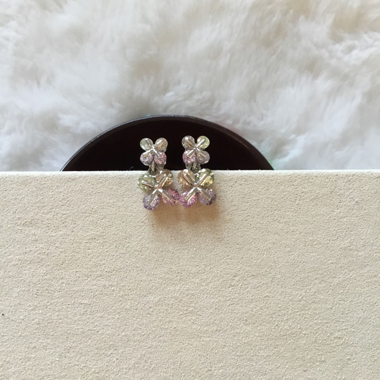 Other Clover Multi-Crystal Drop Earrings Size ONE SIZE - 1 Thumbnail