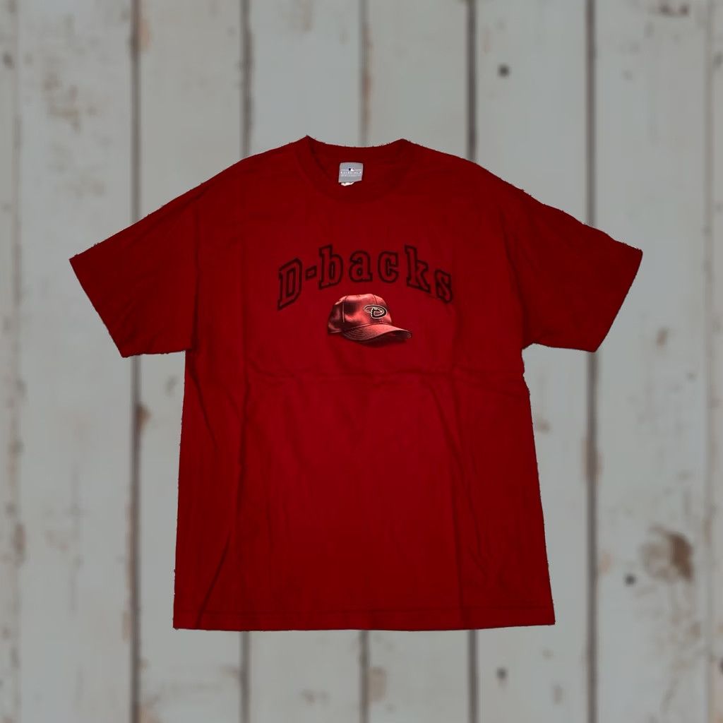 Vintage VINTAGE Arizona Diamondbacks MLB Pro Baseball T-Shirt Red XL Men Crew Neck Short Sleeve Graphic Print 90s Retro Sports Mens Size US XL / EU 56 / 4 - 1 Thumbnail