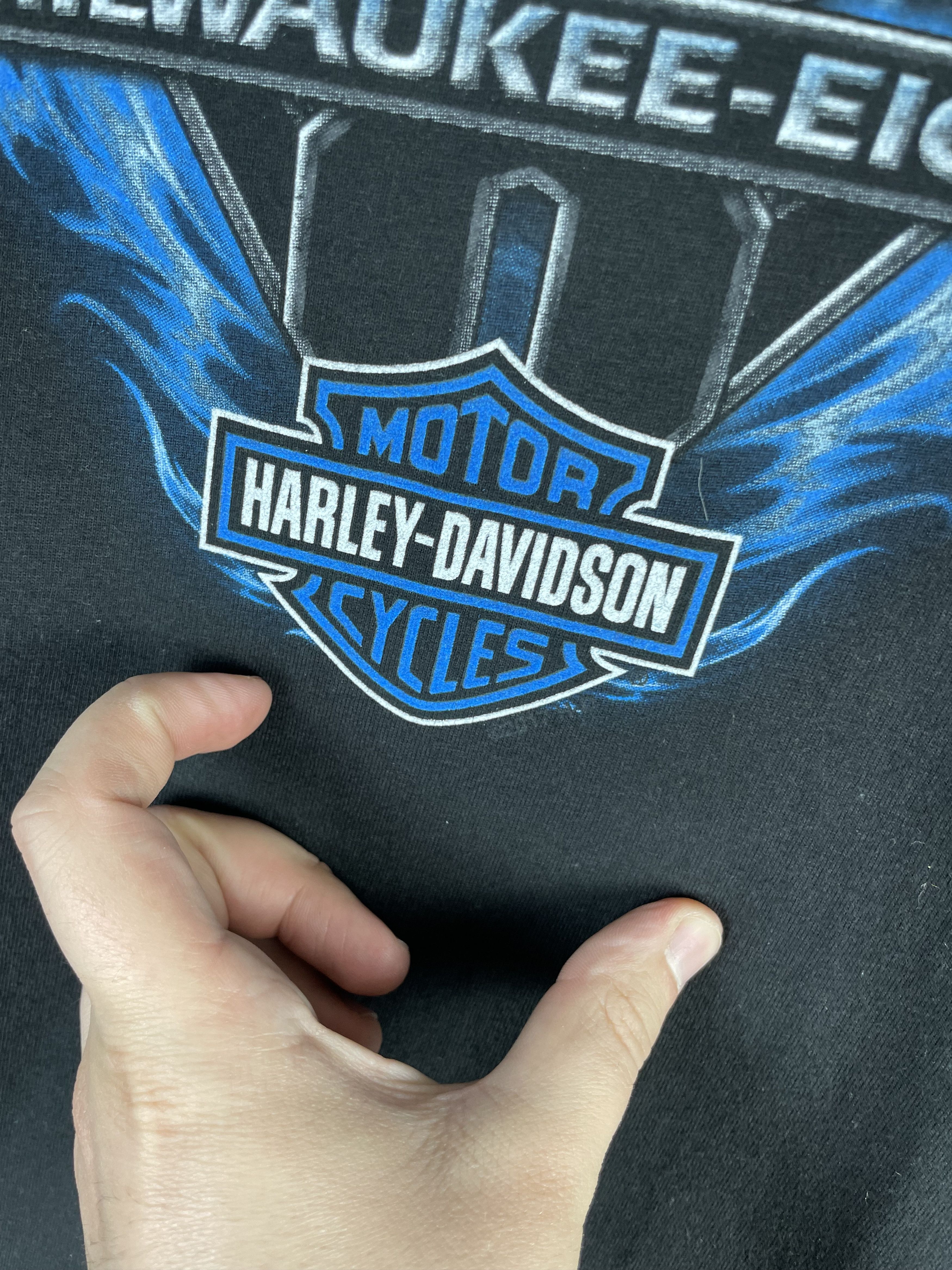 Harley Davidson Vintage HARLEY DAVIDSON Tee Graphic T Shirt Size US XL / EU 56 / 4 - 4 Thumbnail
