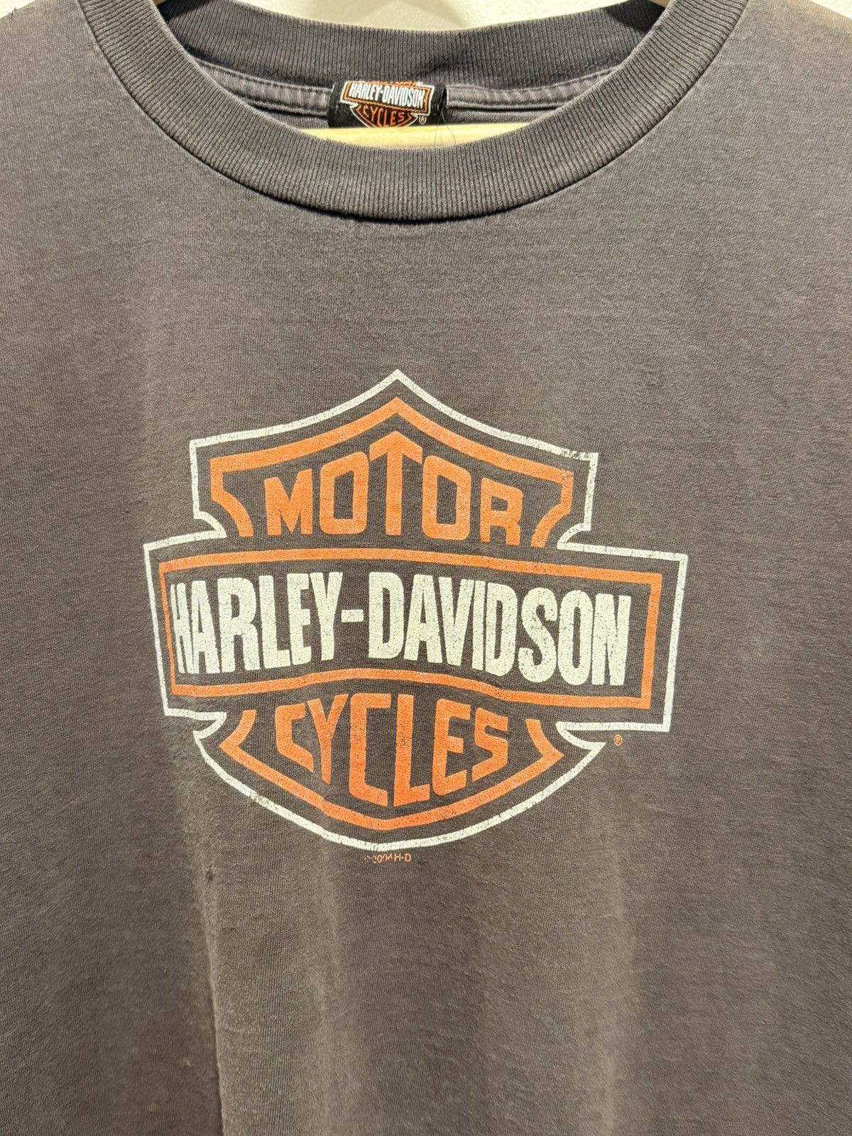 Harley Davidson Smoked and thrashed Harley Davidson shield Tshirt Size US XXL / EU 58 / 5 - 5 Thumbnail