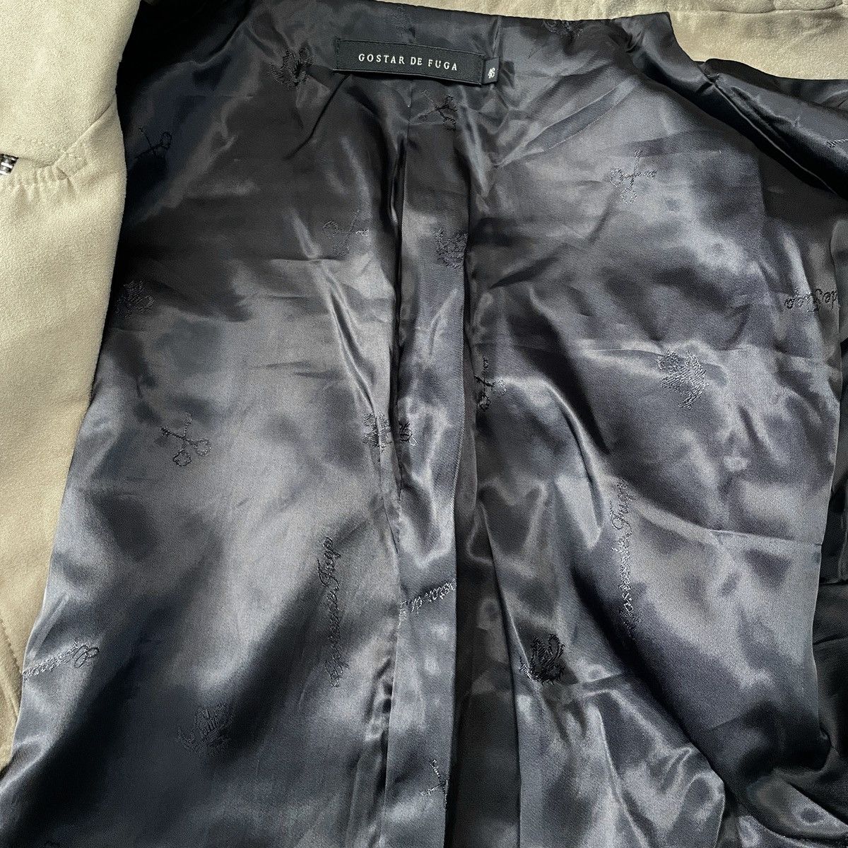 RARE🔥 Gostar De Fuga suede biker jacket