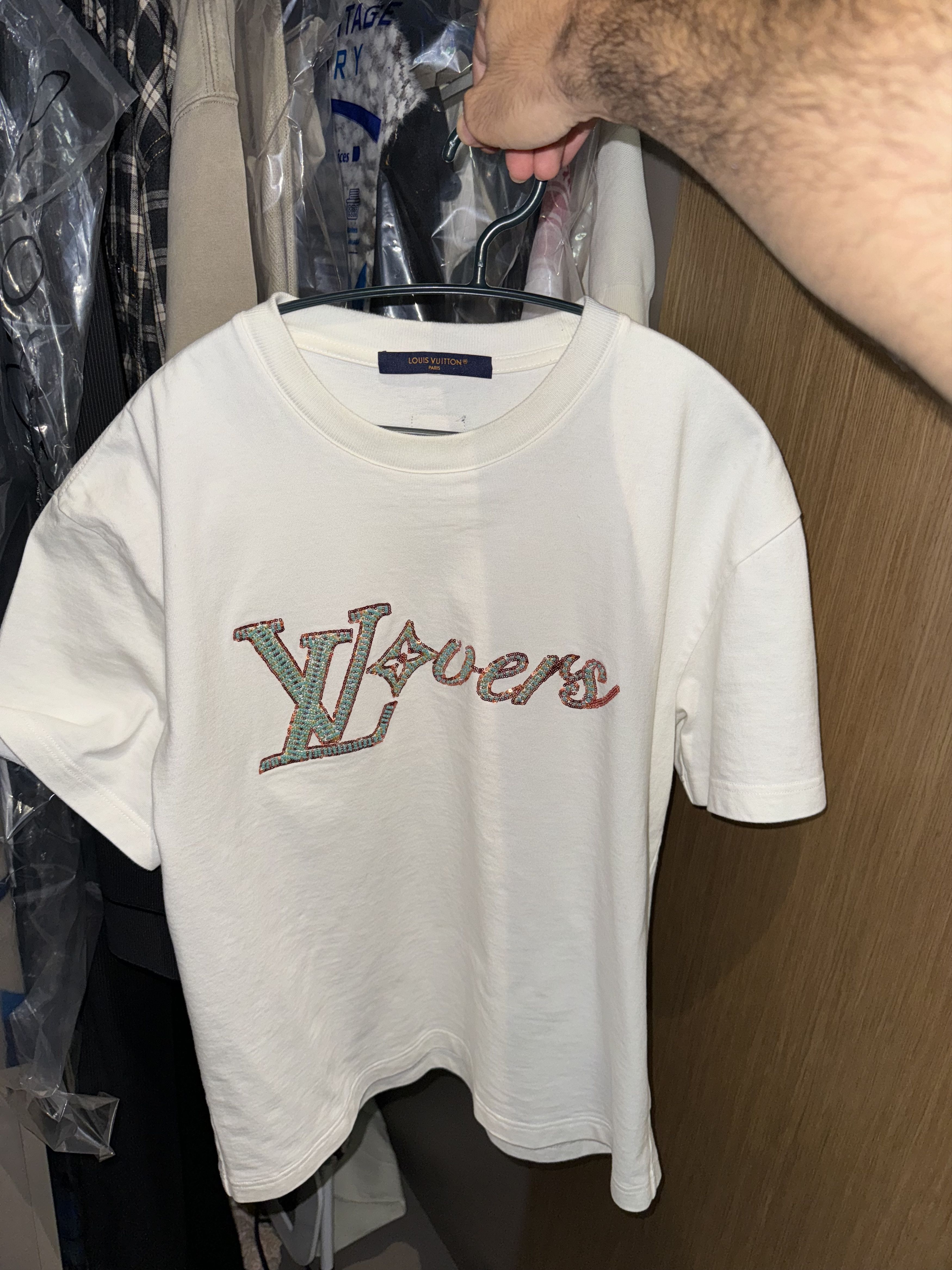 Louis Vuitton Embroidered Short-Sleeved T-Shirt Size US M / EU 48-50 / 2 - 3 Thumbnail