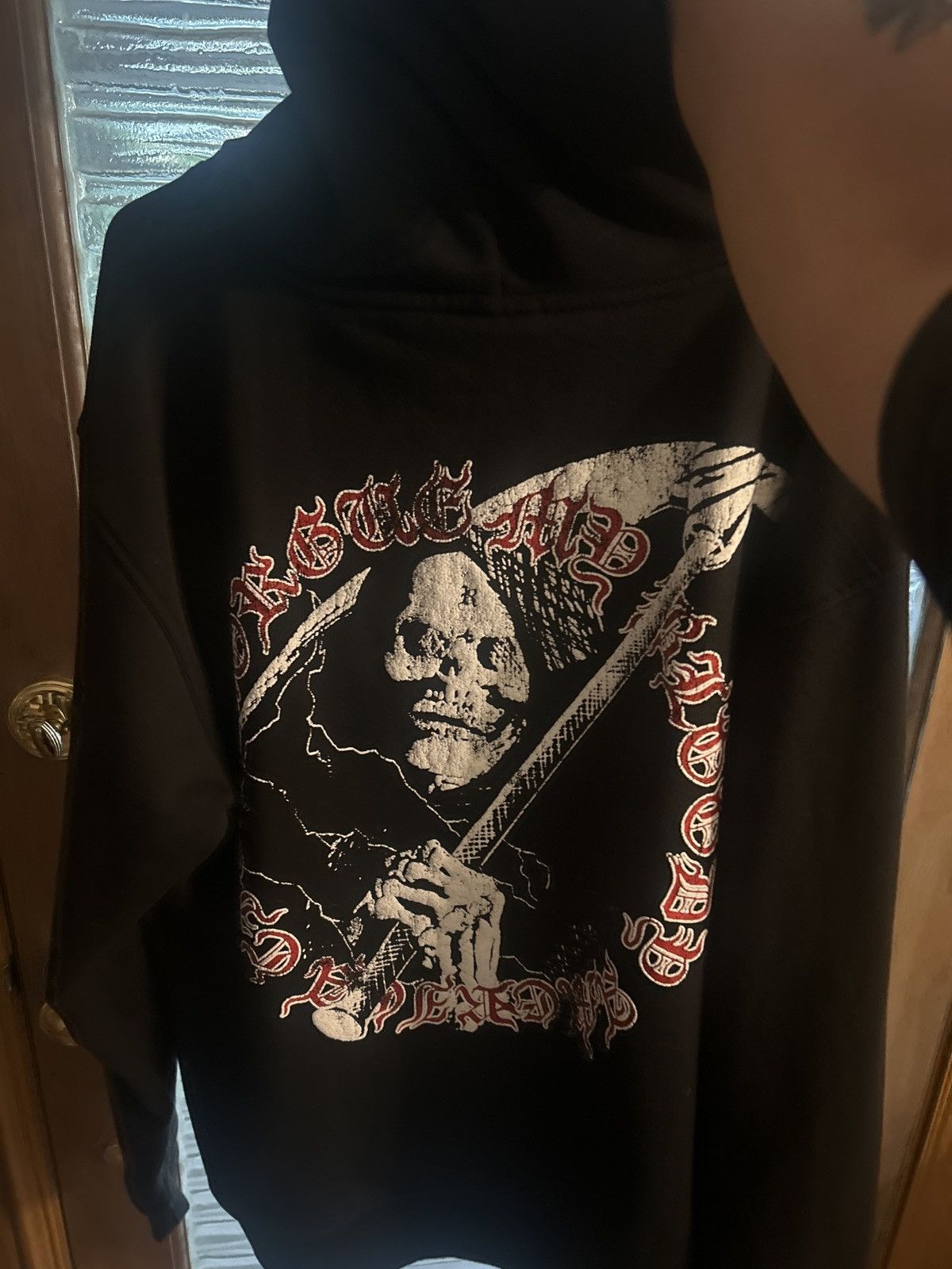 Revenge GRIM REAPER HOODIE BLACK/RED Size US XL / EU 56 / 4 - 2 Thumbnail