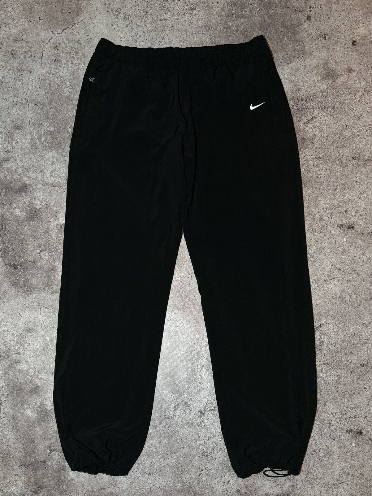 Nike × Vintage Nike Vintage Streetwear Casual Drill y2k Black Sweatpants Size US 32 / EU 48 - 1 Thumbnail