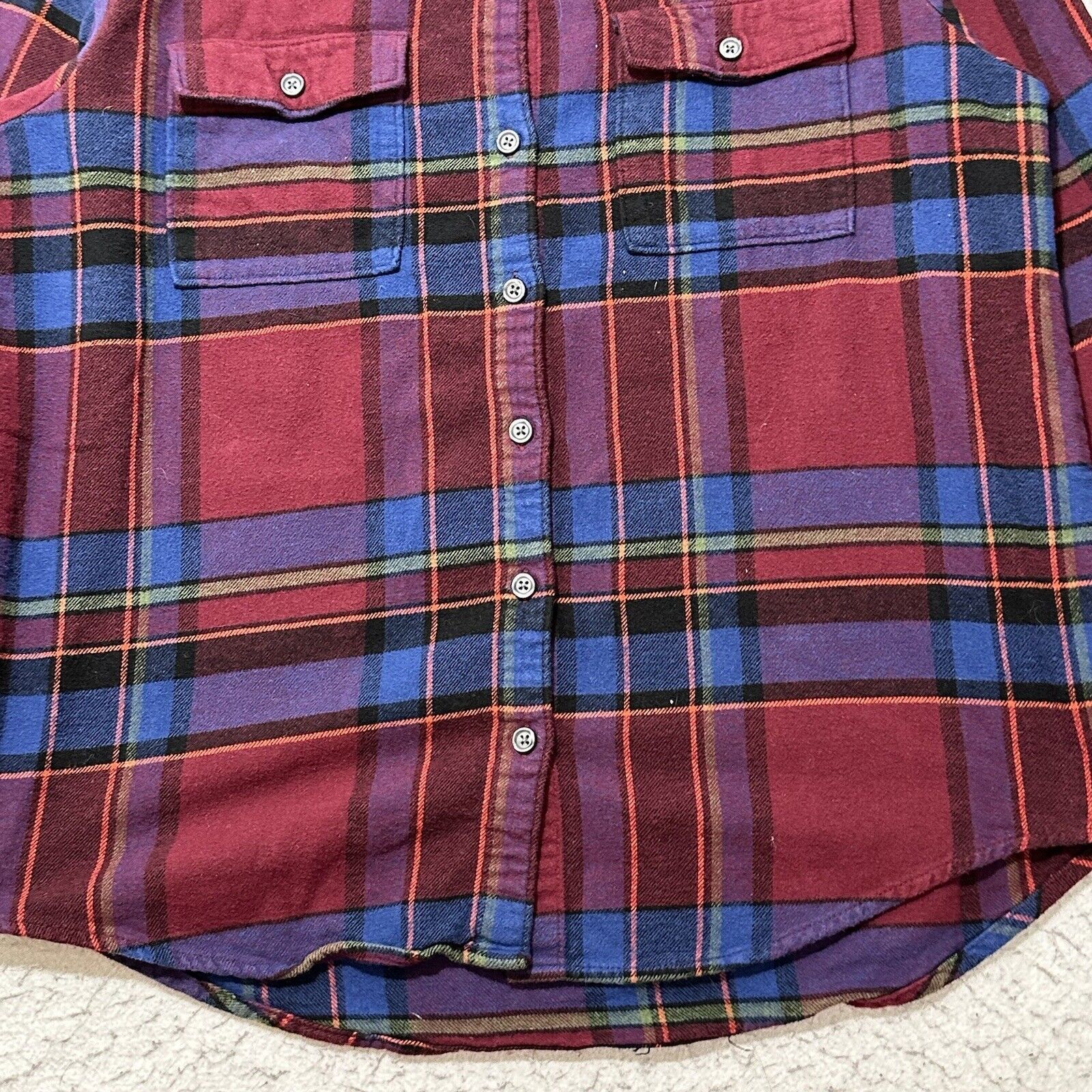 Old Navy Old Navy Small Boyfriend Shirt Flannel Button Down Plaid Size S / US 4 / IT 40 - 5 Thumbnail