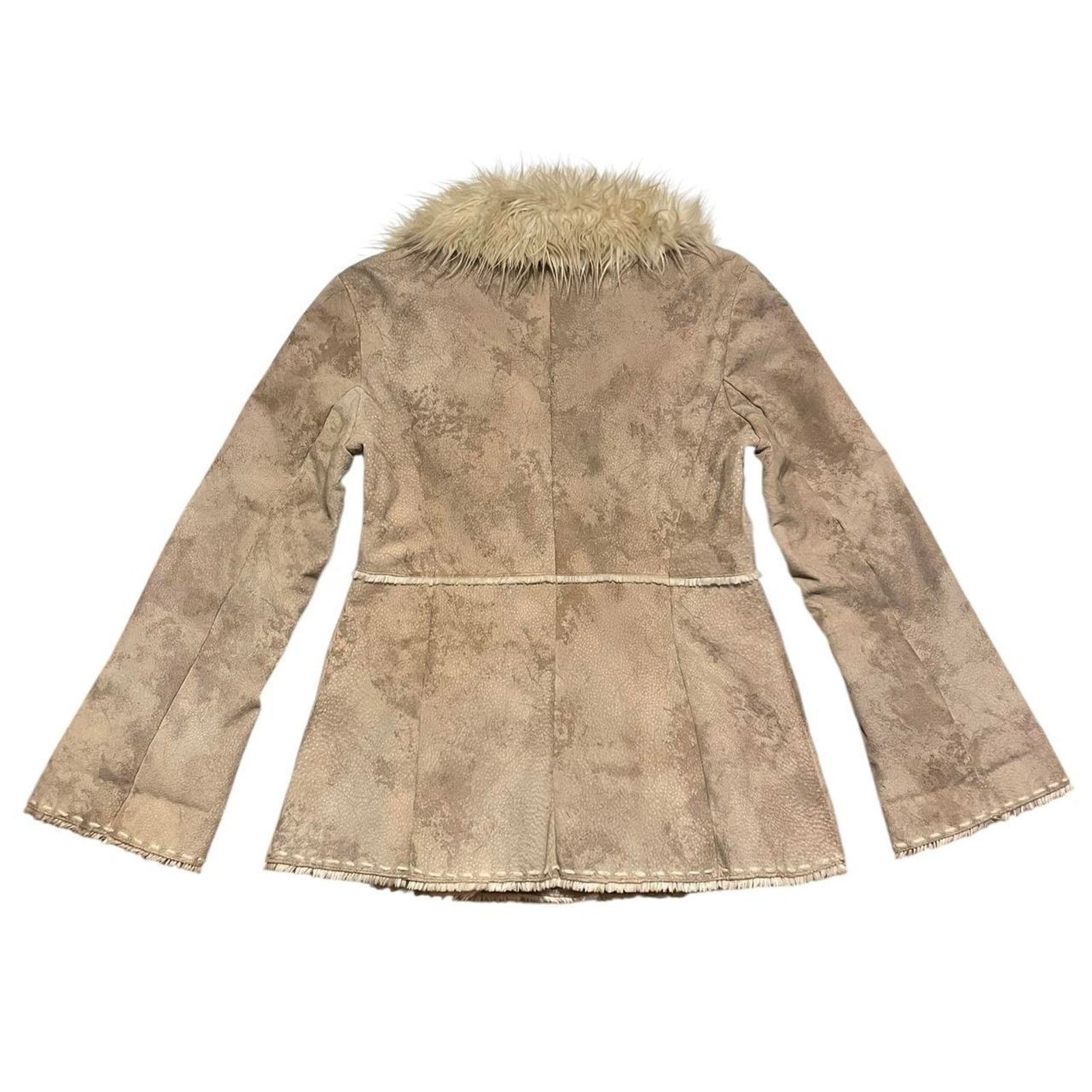 Guess VTG Y2K 2000s Guess boho hippie suede Penny Lane afghan Coat Size M / US 6-8 / IT 42-44 - 2 Thumbnail