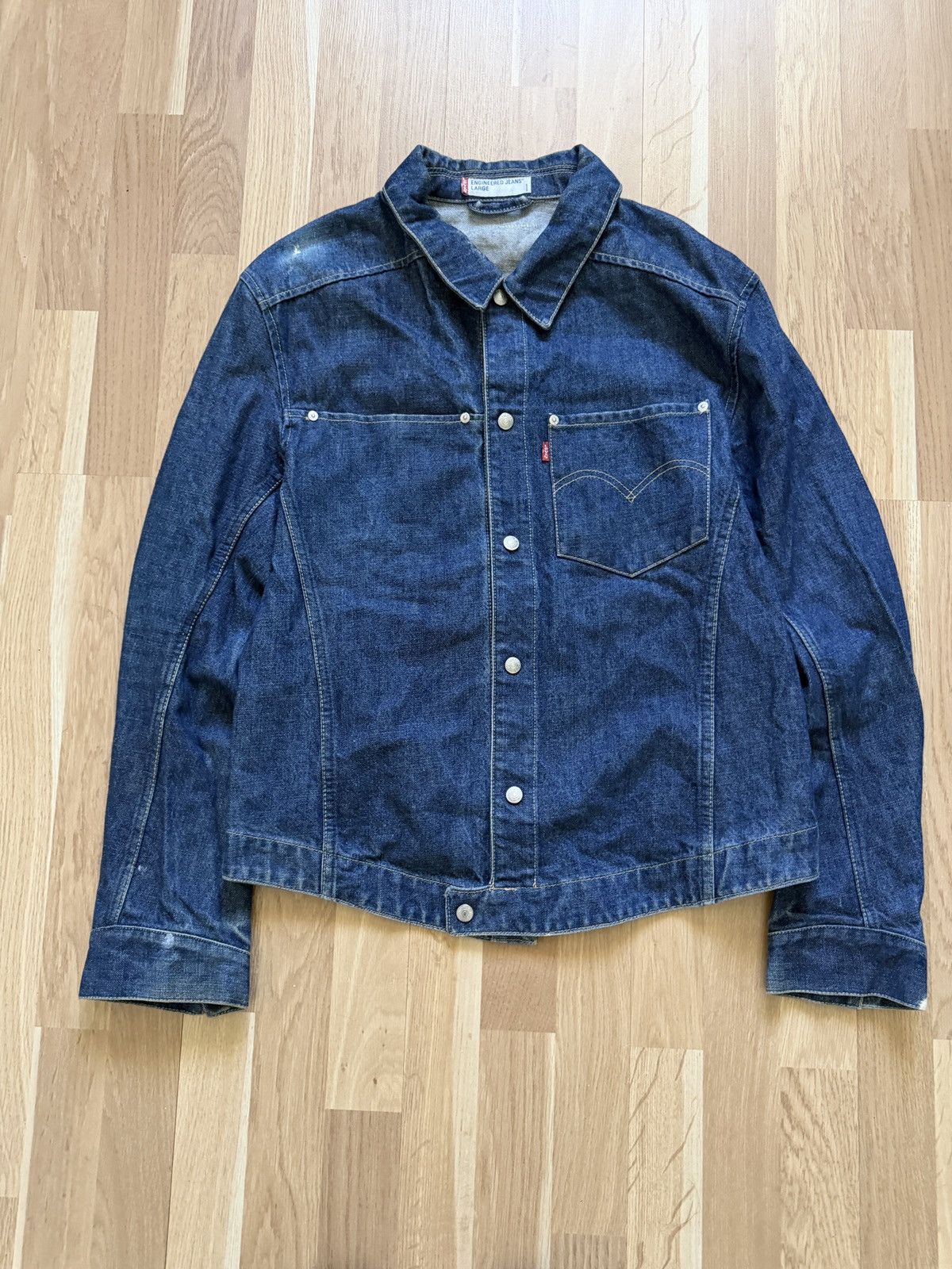 Levi's Vintage Clothing Levis workwear engineered denim jacket rare 2000s blue y2k Size US L / EU 52-54 / 3 - 1 Thumbnail