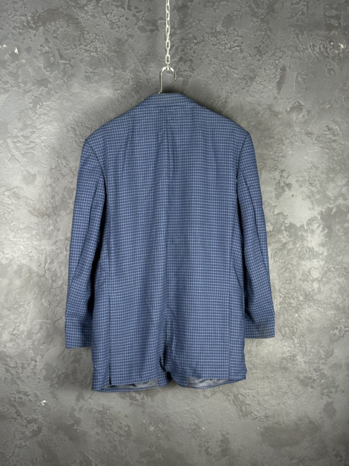 Yves Saint Laurent Yves Saint Laurent Vintage Mens Blue Coat Blazer Jacket Size 54R - 7 Thumbnail