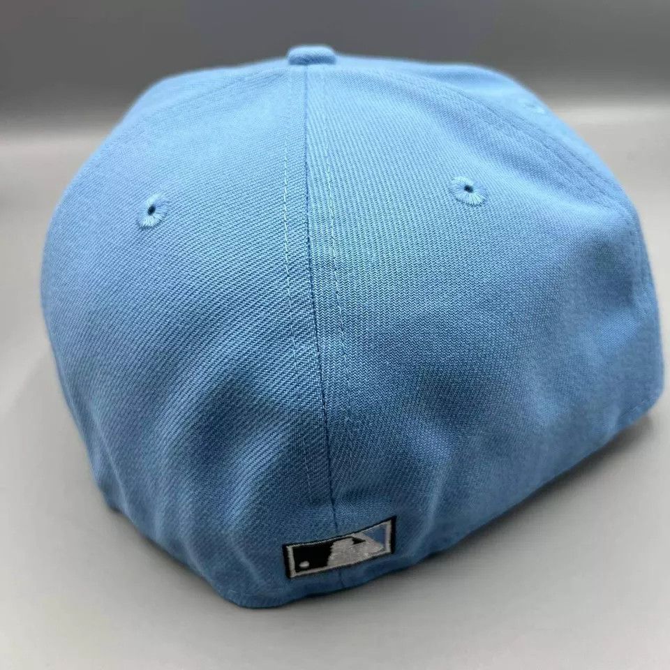 New Era Jackie Robinson 42 Hat Men 7 5/8 Blue 75th Years Fitted Cap Size ONE SIZE - 4 Thumbnail
