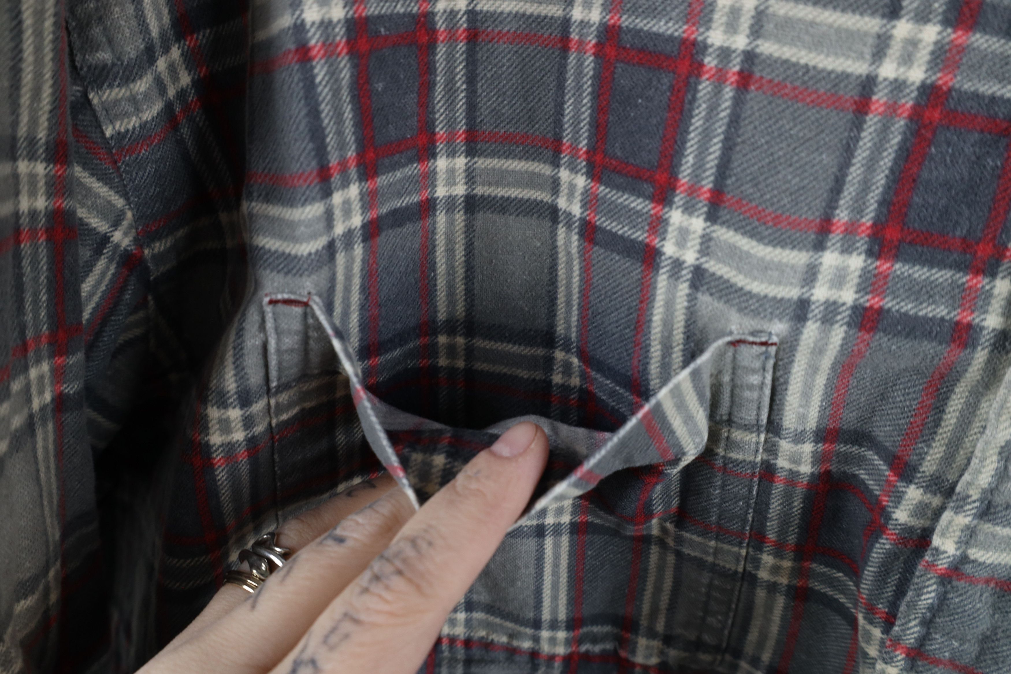 J.Crew × Vintage Vintage 90s J Crew Flannel Collared Button Shirt Plaid Size US L / EU 52-54 / 3 - 7 Thumbnail