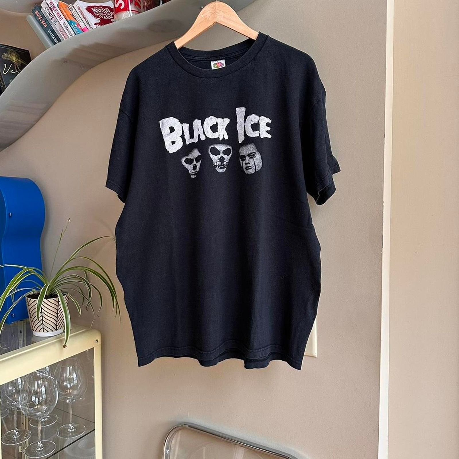 Band Tees × Fruit Of The Loom × Vintage Vintage Black Ice Band Shirt Size US XL / EU 56 / 4 - 1 Thumbnail