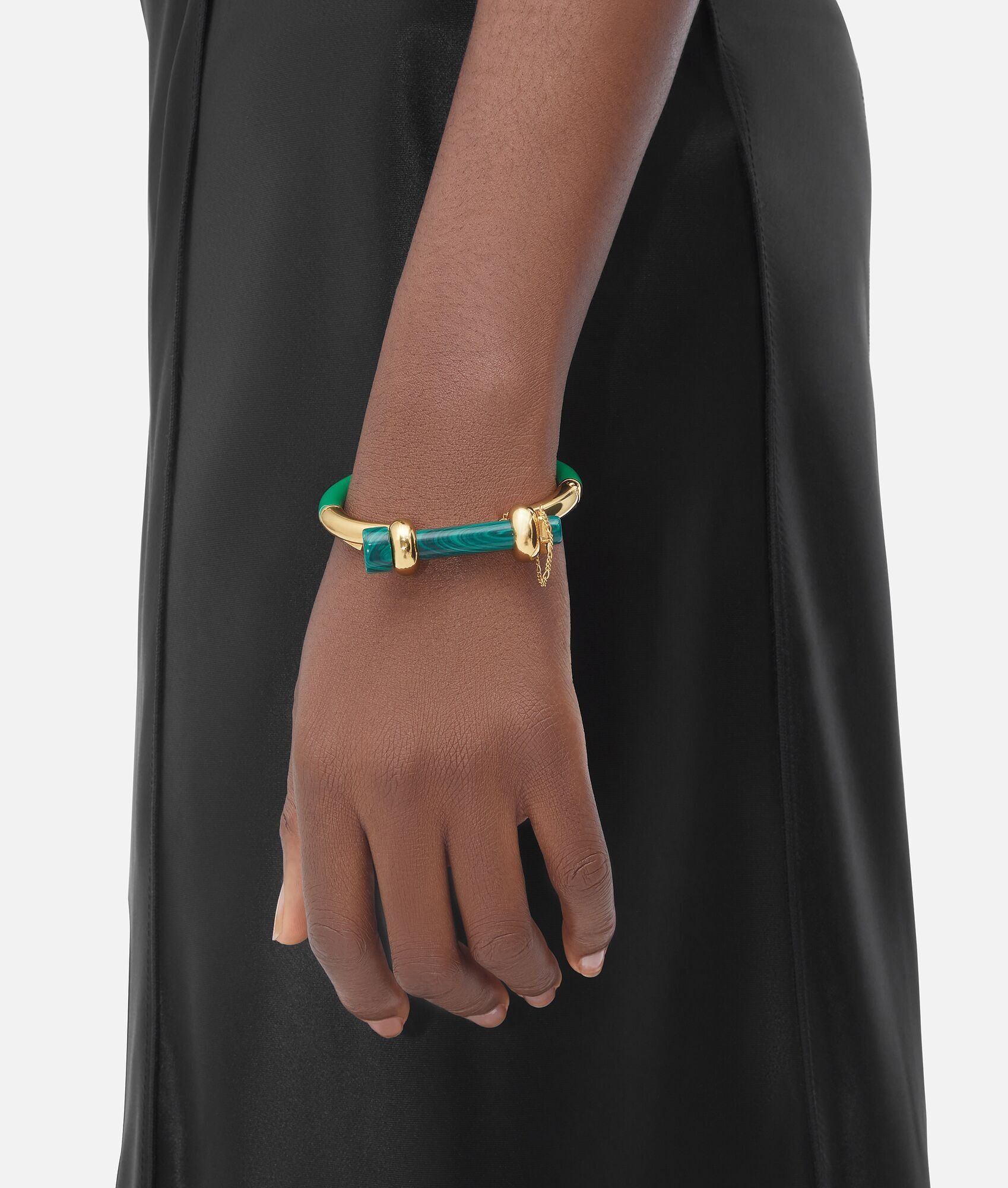 Bottega Veneta o1n1vont1124 Size: S / Bolt Bracelet in Green/Gold Size ONE SIZE - 2 Thumbnail