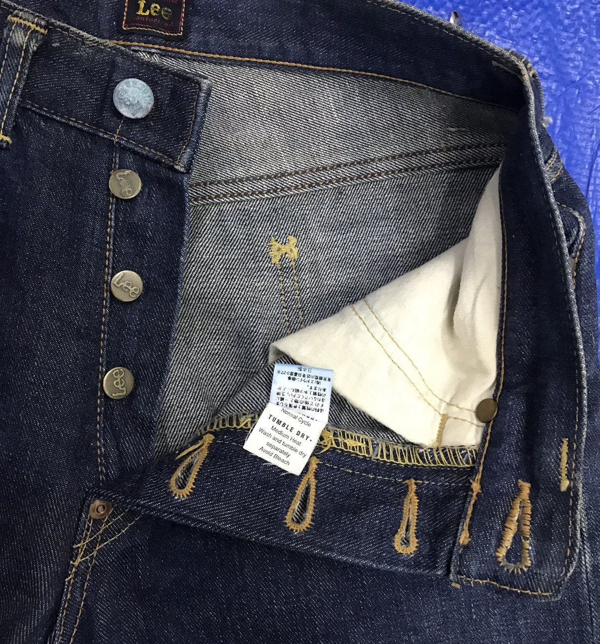 Lee × Vintage Vintage Union Made Sanforized Lee Denim Pants Size US 28 / EU 44 - 14 Thumbnail