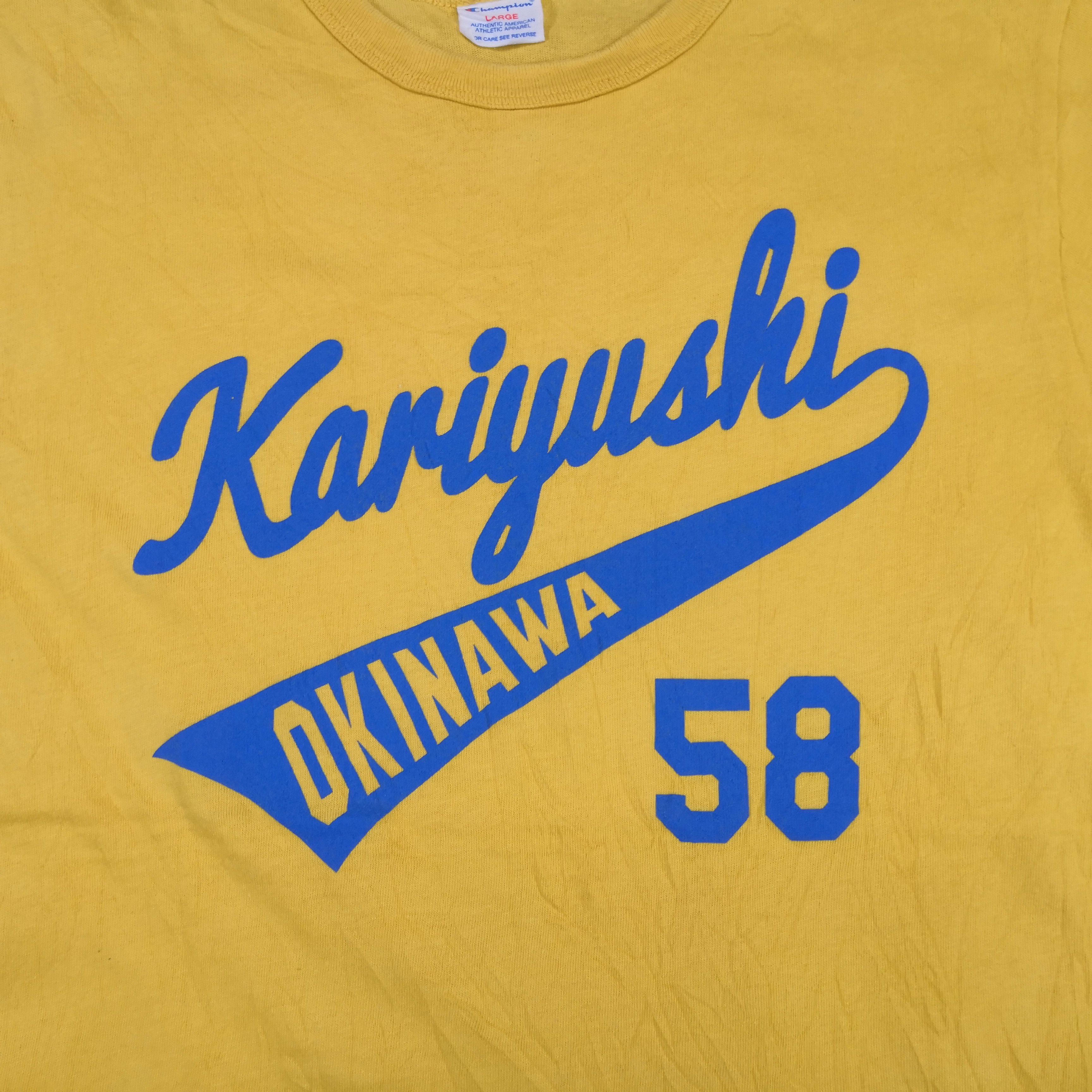 Champion Vintage 90s Champion T-Shirt Kariyushi Okinawa Crewneck Tee Size US S / EU 44-46 / 1 - 3 Thumbnail