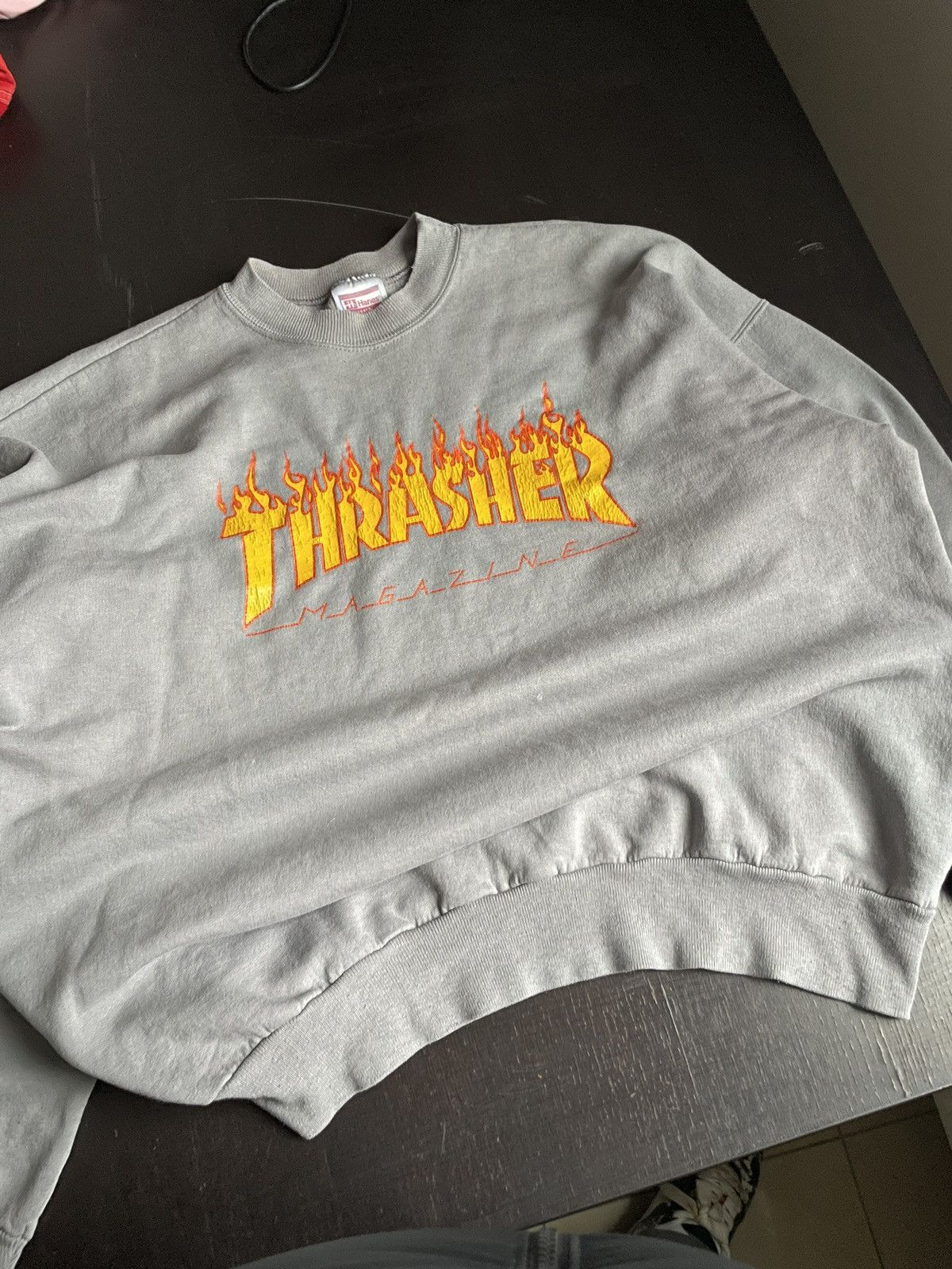 Thrasher THRASHED WASHED 80’S THRASHER CREWNECK VERY RARE 1 OF 1 FADE Size US L / EU 52-54 / 3 - 2 Thumbnail
