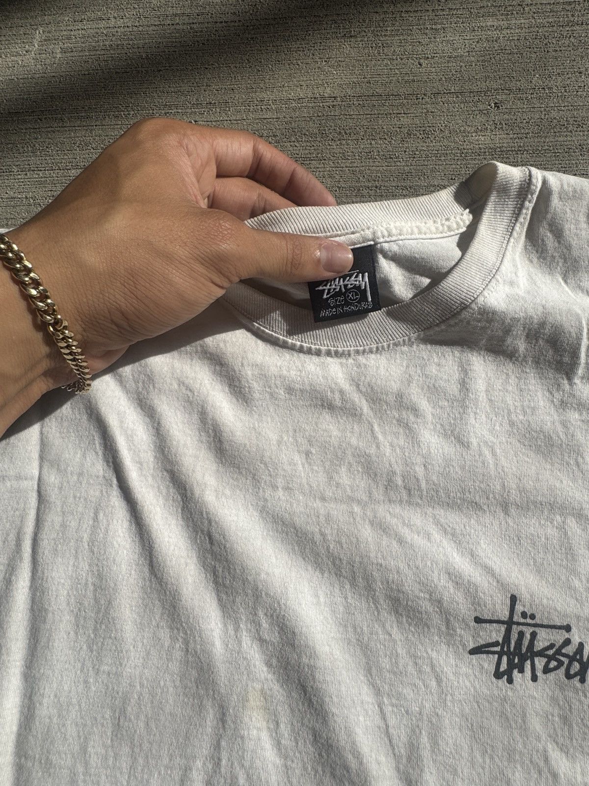 Stussy Basic Stussy white Tee Size US XL / EU 56 / 4 - 6 Thumbnail