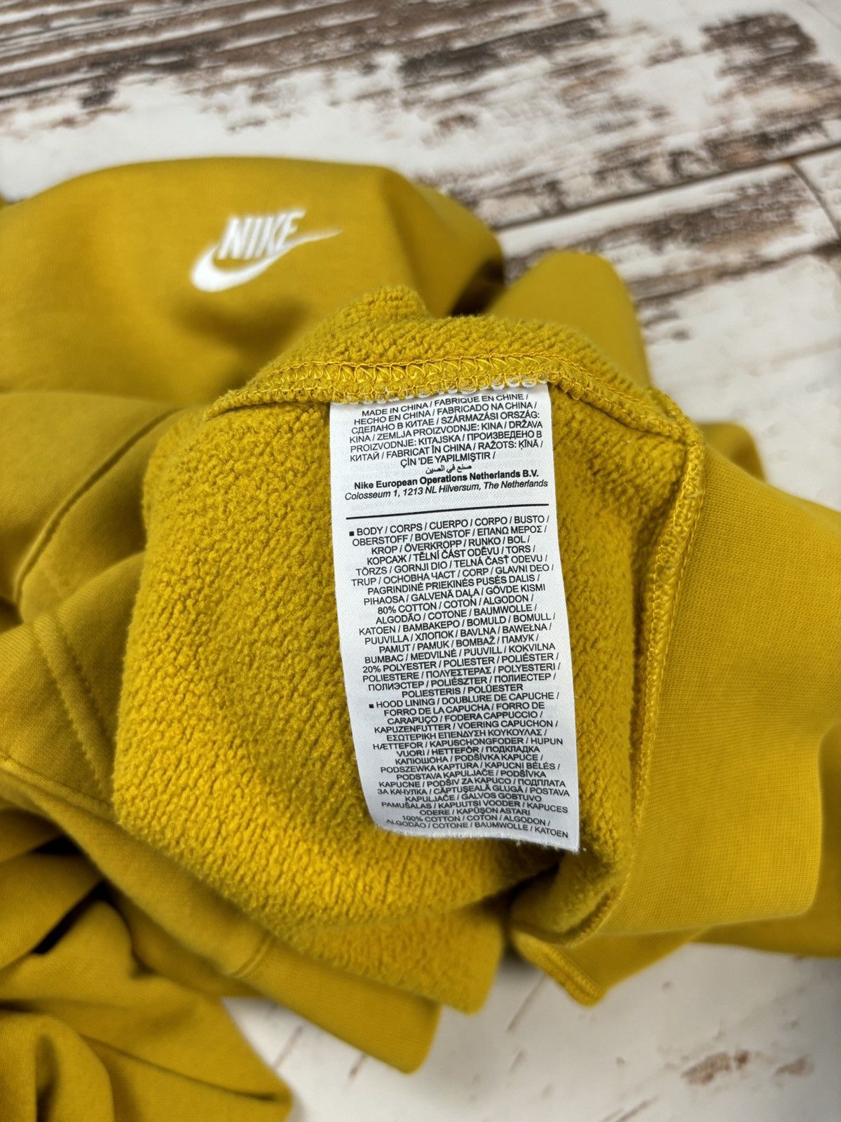 Nike Nike Yellow Hoodie Sweatshirt Size US M / EU 48-50 / 2 - 10 Thumbnail