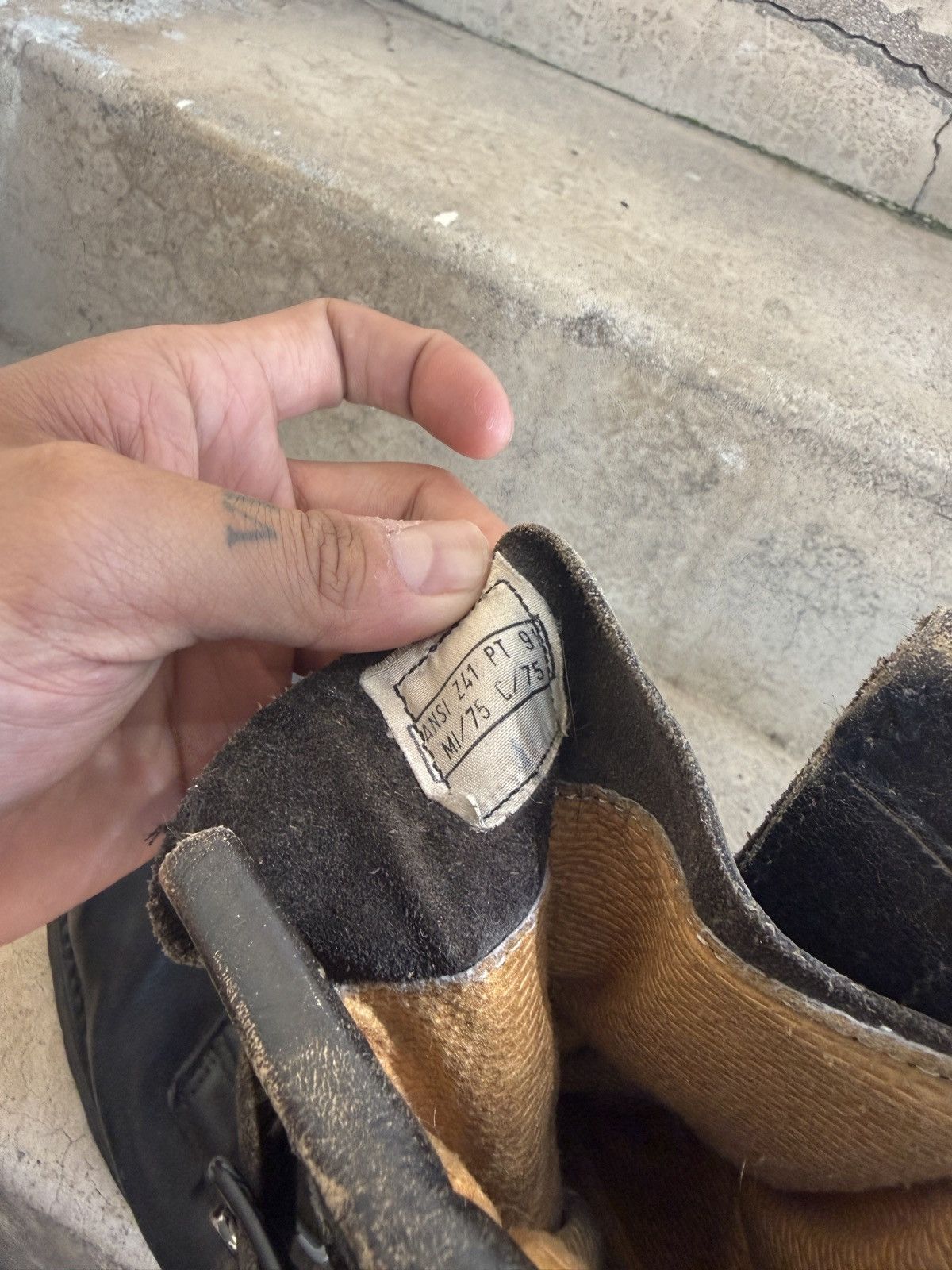 Vintage 1970’s German Tanker Boots Size US 9.5 / EU 42-43 - 10 Thumbnail