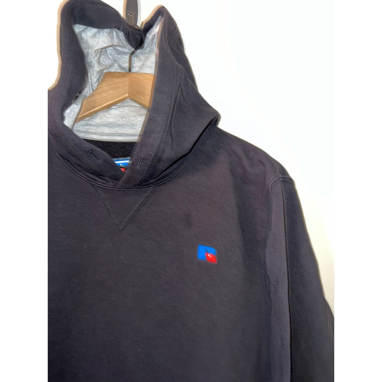 Russell Athletic Vintage Russell Athletic Hoodie Black Jacket Blank M Medium Size US M / EU 48-50 / 2 - 2 Thumbnail