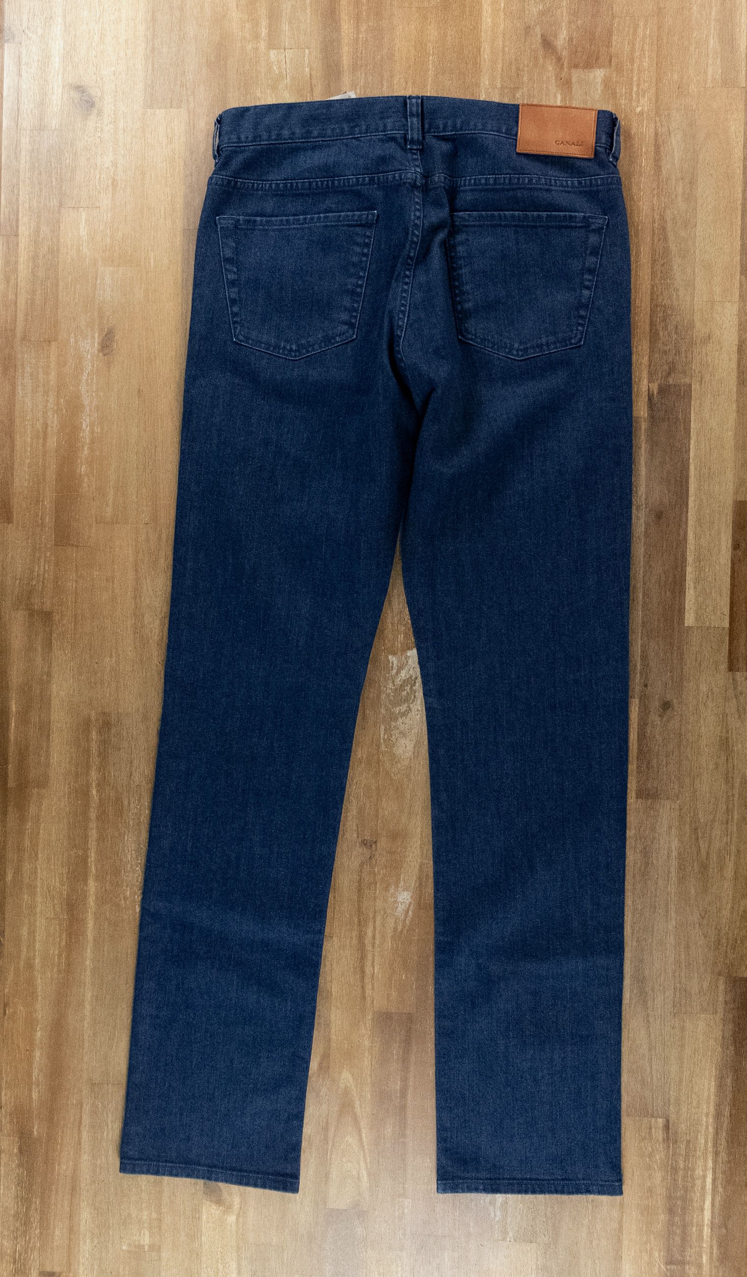 Canali CANALI blue mid rise straight leg jeans Size 34 q Size US 34 / EU 50 - 11 Thumbnail