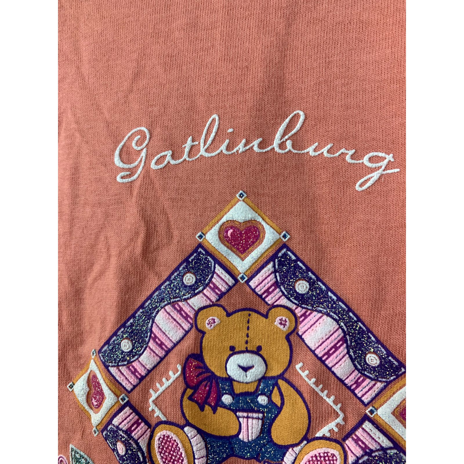Jerzees Vintage Smoky Mountains Shirt Pink Gatlinburg T-Shirt VTG L Size US L / EU 52-54 / 3 - 5 Thumbnail