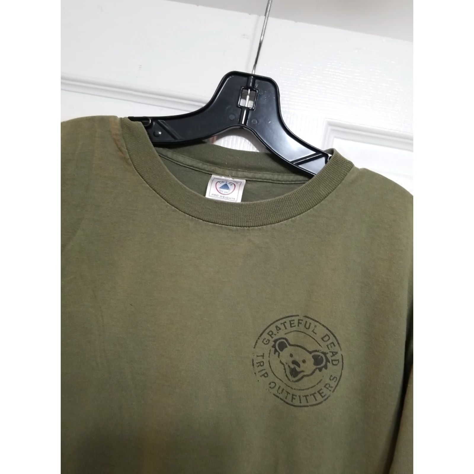 Delta VINTAGE Grateful Dead T-Shirt Mens Large Crew Neck Cotton 2000s Green Band Rock Shirt Delta Size US L / EU 52-54 / 3 - 2 Thumbnail