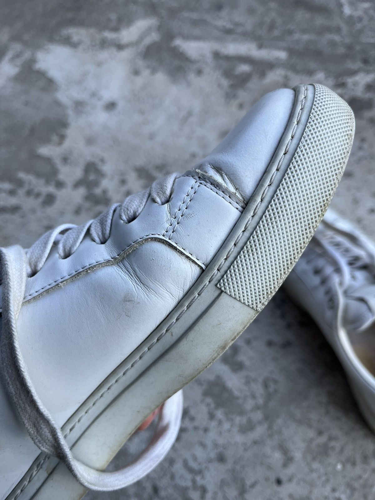 Zadig & Voltaire Zadig & Voltaire Distressed Low Top Sneakers Leather Shoes Size US 8 / IT 38 - 10 Thumbnail