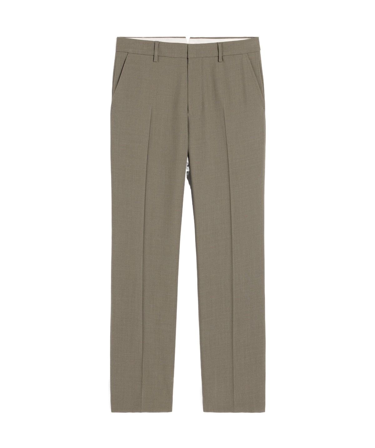 AMI Ami Taupe Wool Straight Trousers Size 48R - 1 Thumbnail
