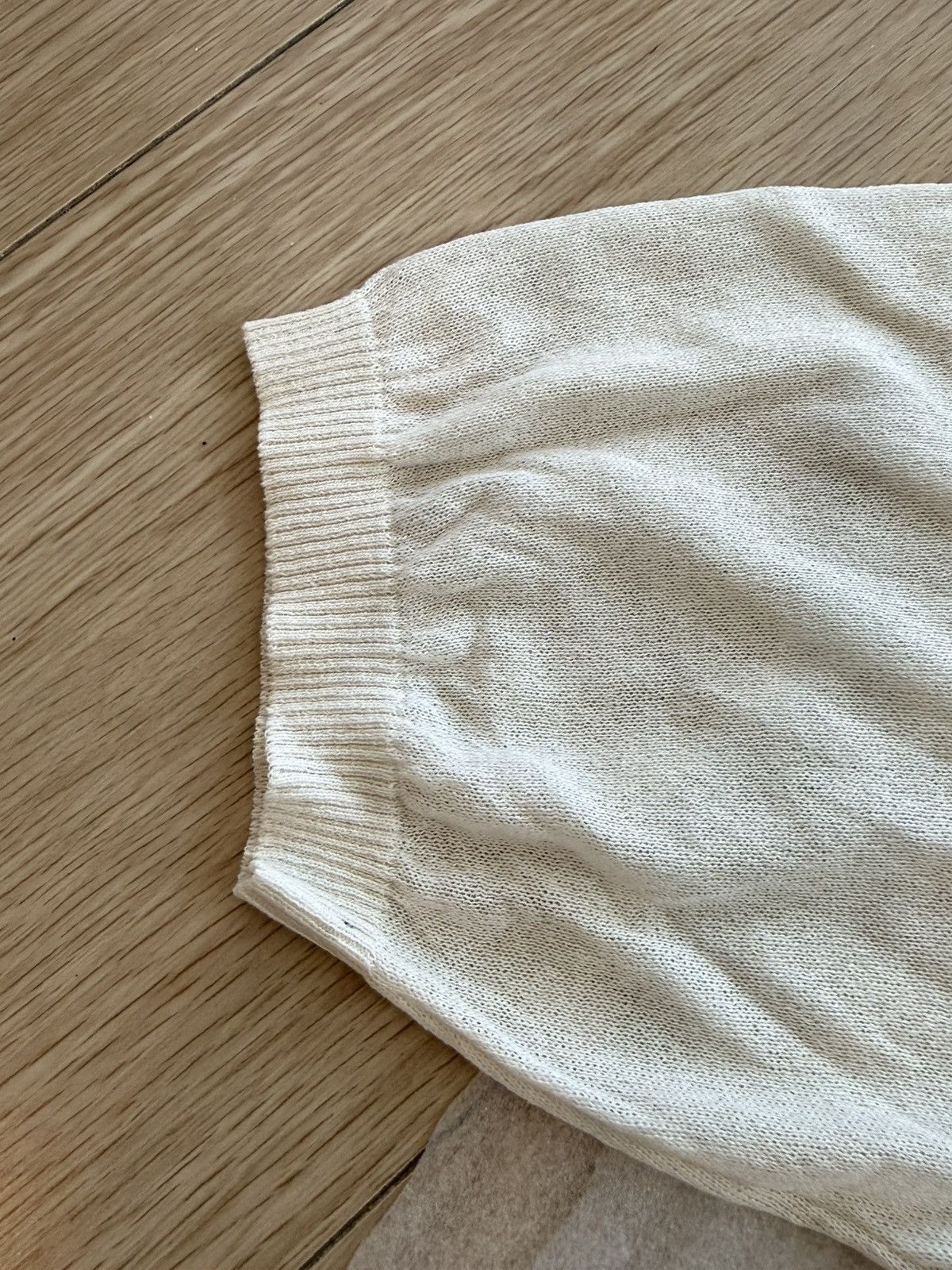 Needles Needles Paper Polo Sweater Cream Size US M / EU 48-50 / 2 - 5 Thumbnail