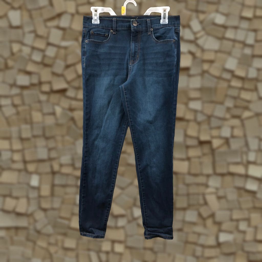 Vintage Aéropostale High Rise Skinny Jeans Women 8 Dark Wash Blue Denim Size 30" / US 8 / IT 44 - 1 Thumbnail