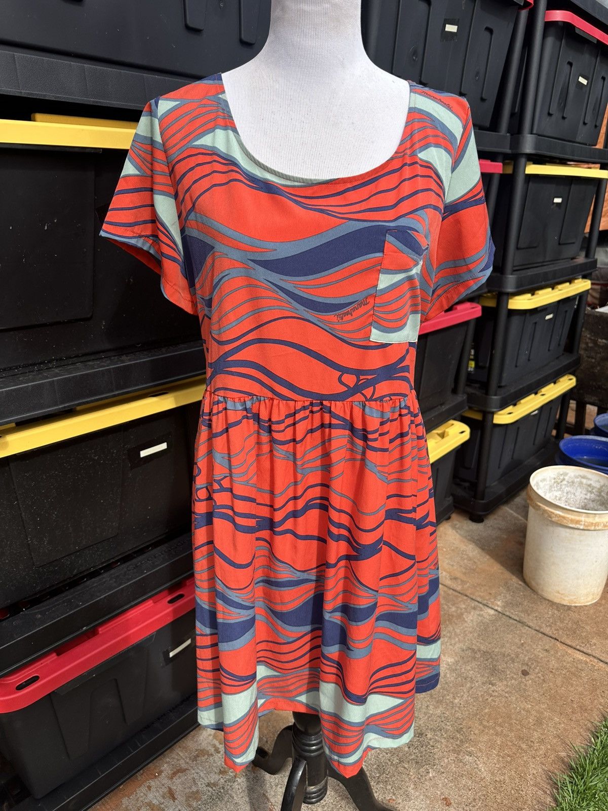 Manuhealii Hawaiian Dress Red Women's XL-2X Made In Hawaii