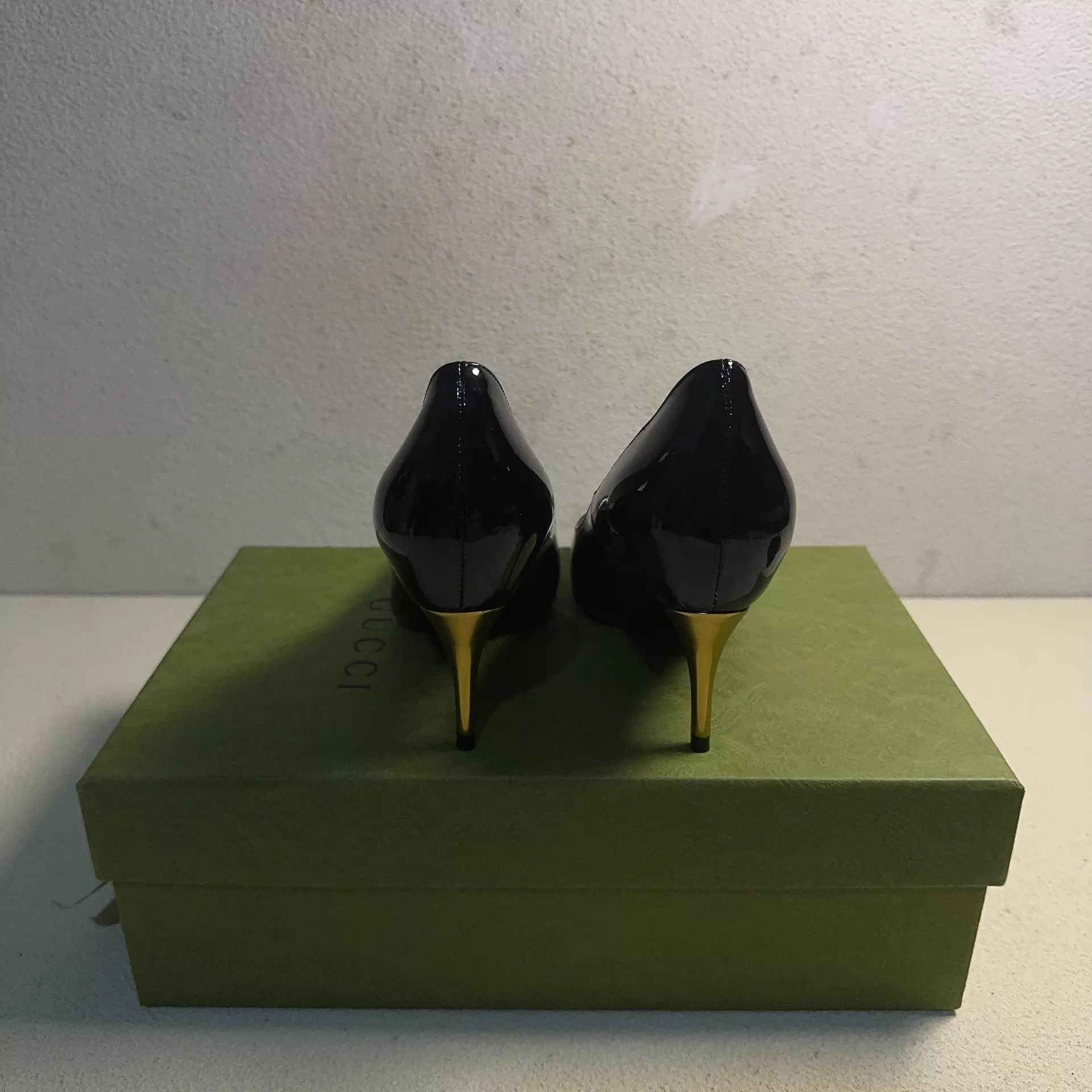 Gucci GUCCI Horsebit 120 Women's Black High Heels 35.5 Size US 5 / IT 35 - 3 Thumbnail
