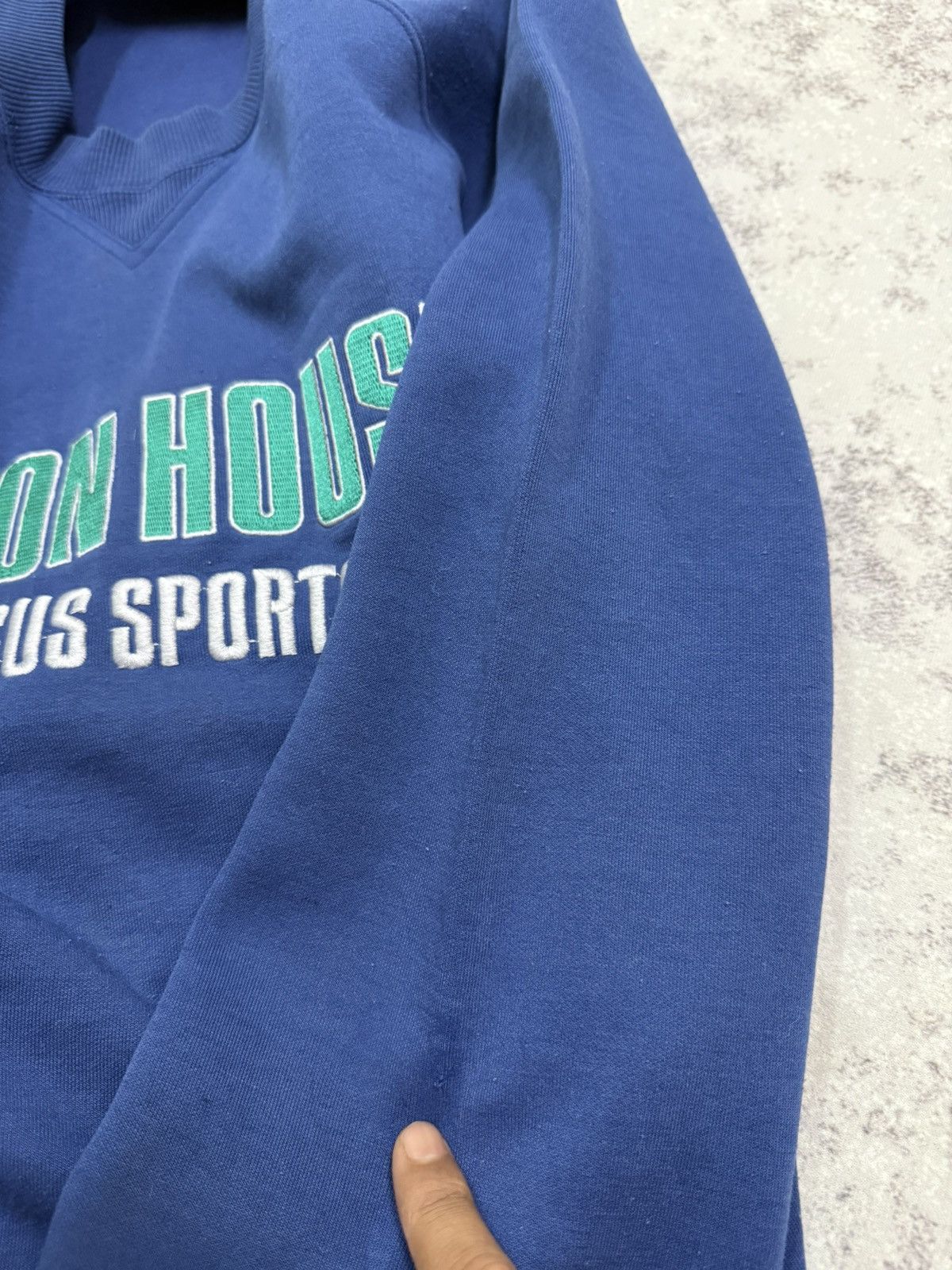 Vintage Vintage 90s Leyton House Versus Sports Biglog Sweatshirt Size US XL / EU 56 / 4 - 18 Thumbnail