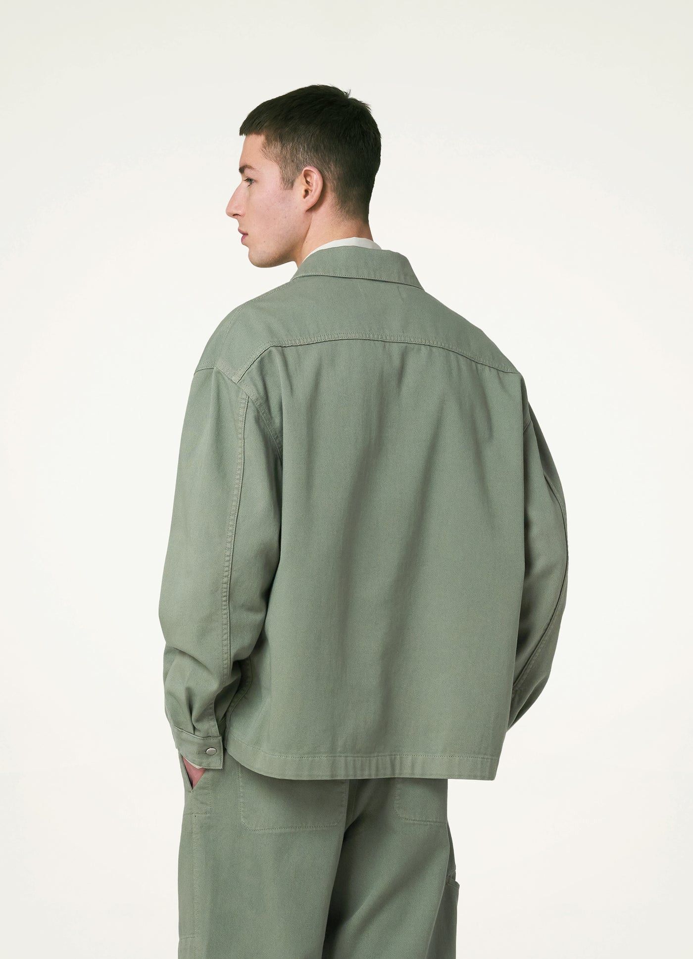 Lemaire 💚 Lemaire Trucker Overshirt Hedge Green Jacket 46 Size US S / EU 44-46 / 1 - 5 Thumbnail