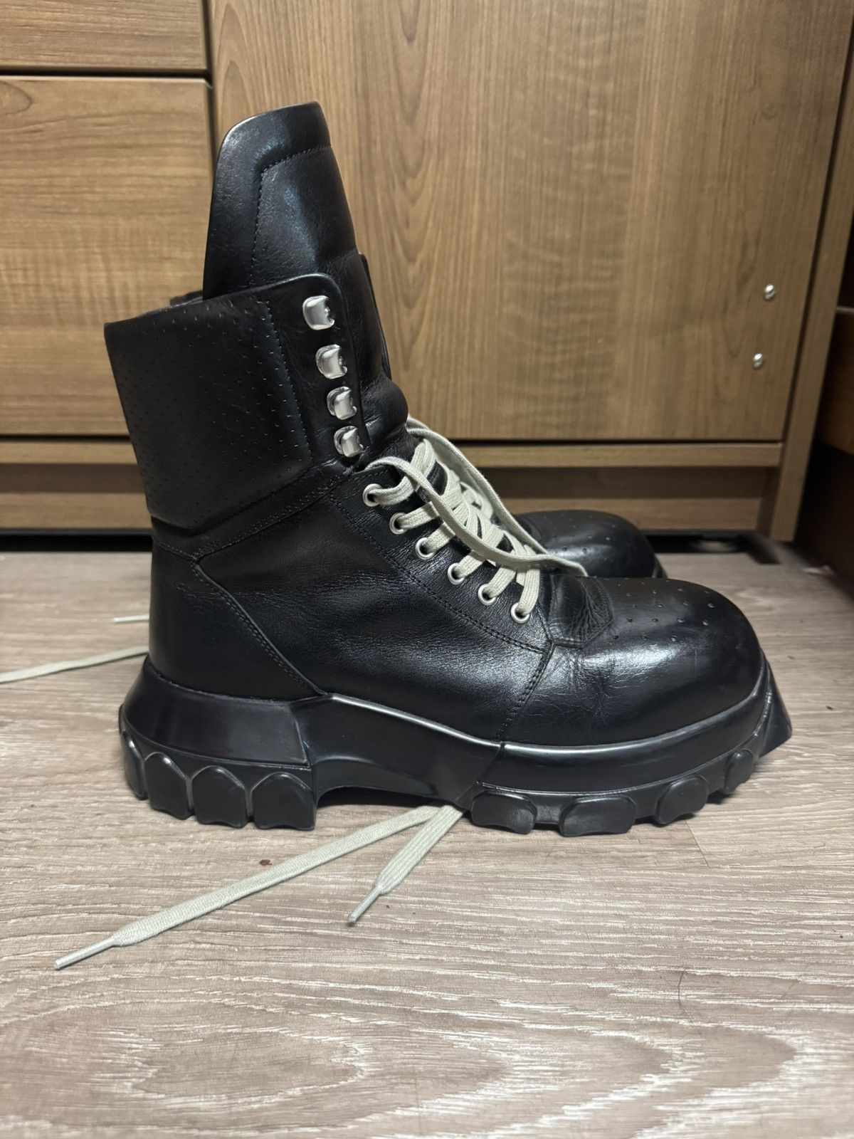 Rick Owens Rick Owens Megalace Bozo Tractor Boots | Grailed