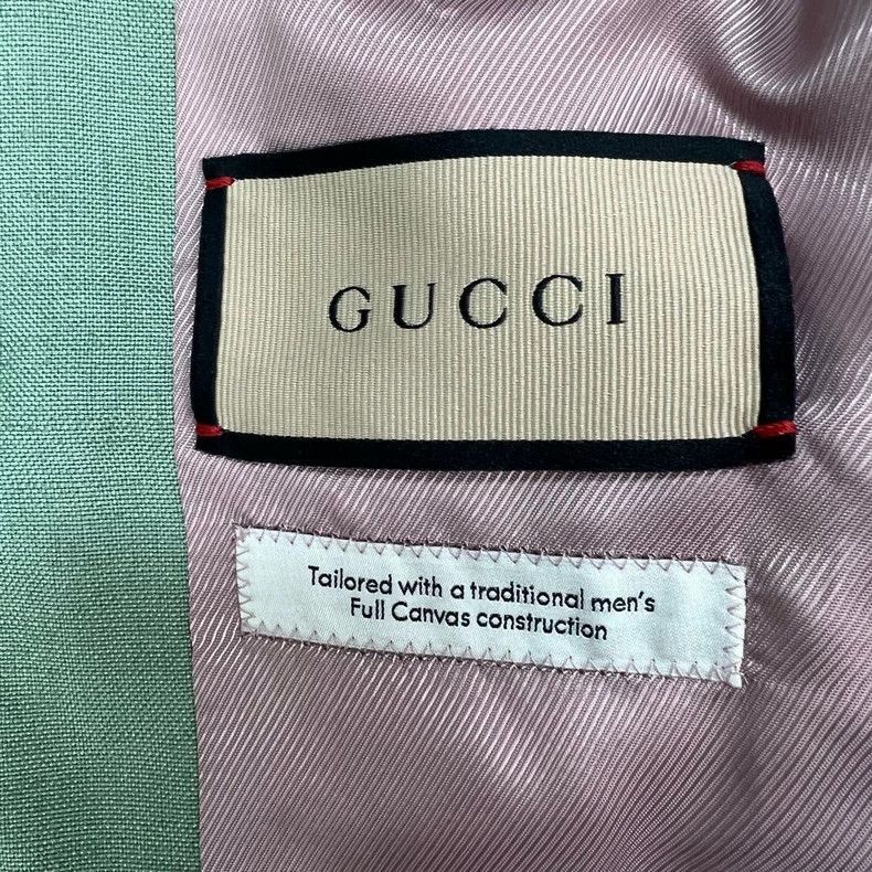 Gucci Gucci Green Blazer with Embroidered Logo-2505 Size S / US 4 / IT 40 - 6 Thumbnail