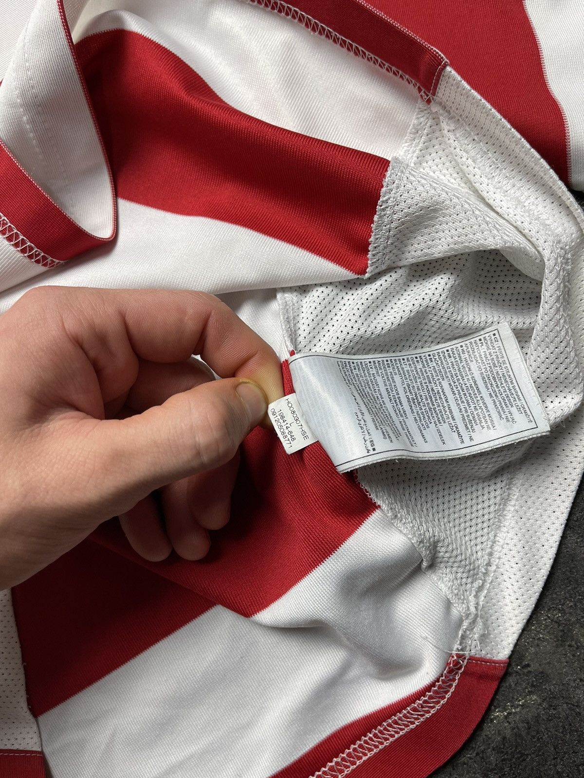 Nike × Vintage Vintage Nike Striped Jersey 90s Size US L / EU 52-54 / 3 - 10 Thumbnail