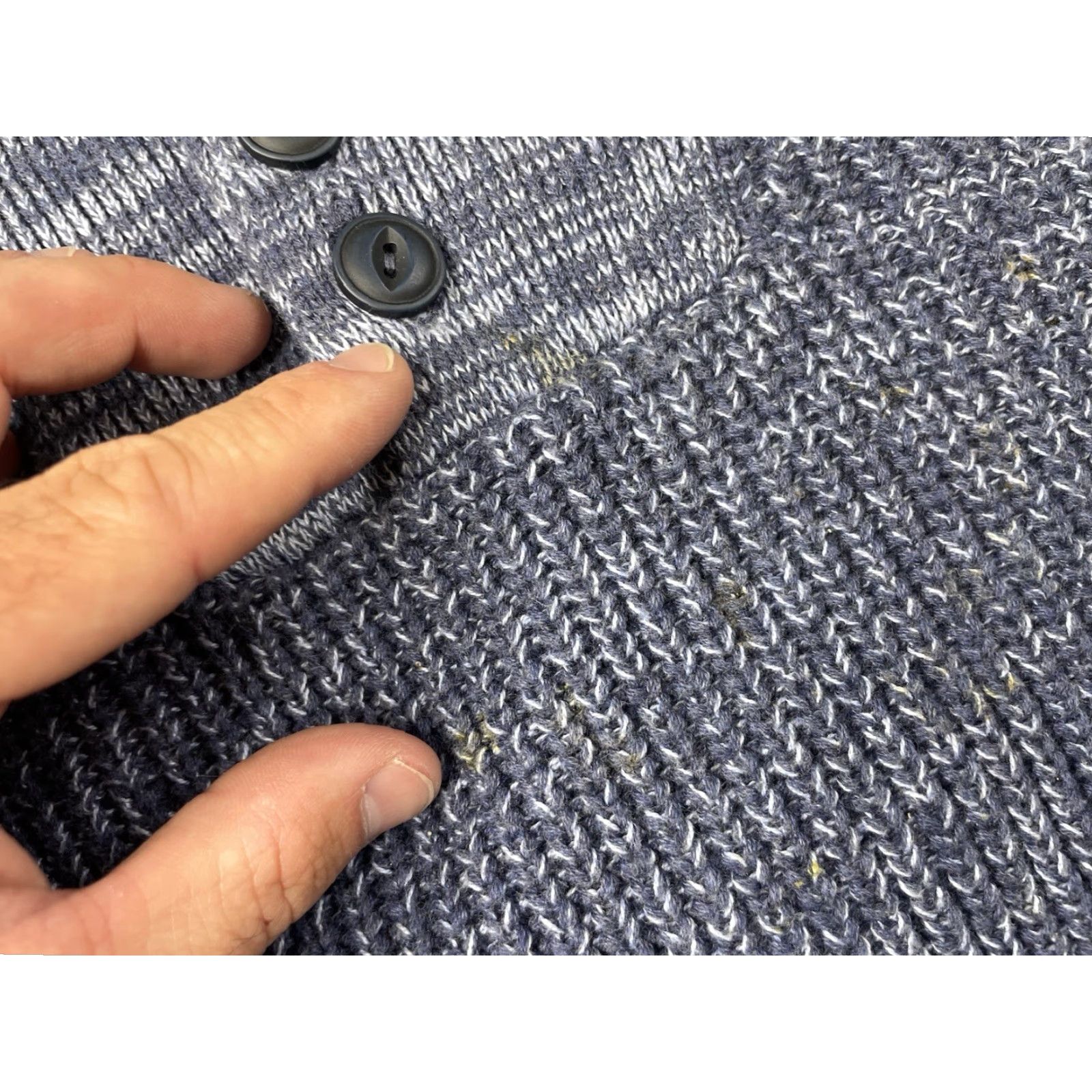 Vintage L.L. Bean Mens XL Blue Heavyweight Knit Pullover Henley Sweater Cabincore 500592 Size US XL / EU 56 / 4 - 4 Thumbnail