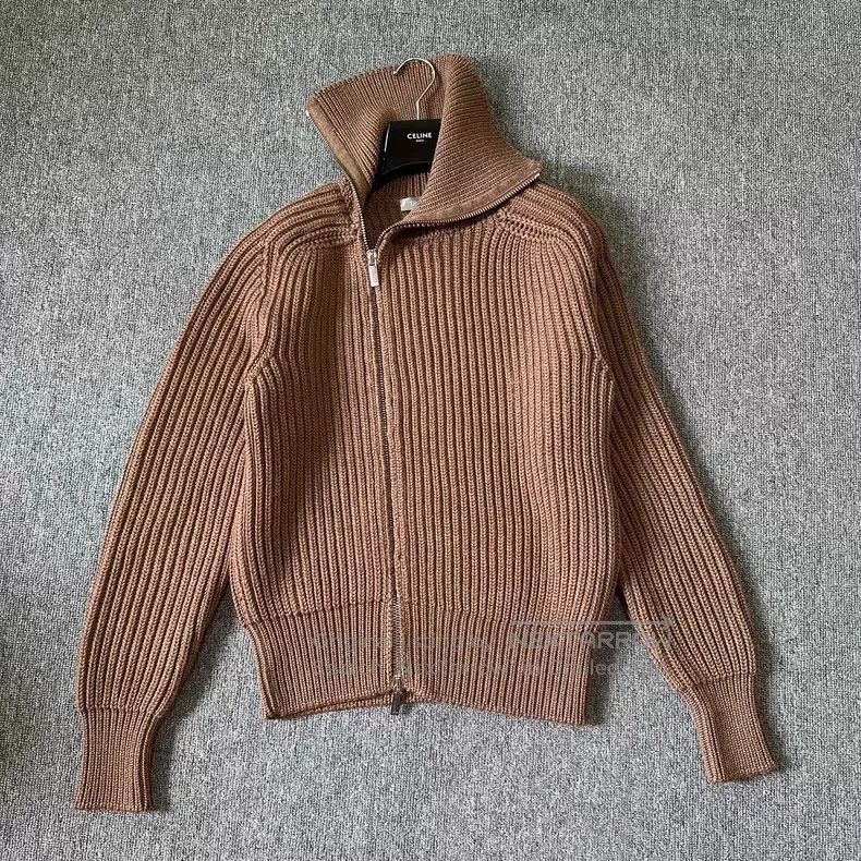 Dior Dior 19fw brown pure wool high-neck zipper jacket Size US XL / EU 56 / 4 - 1 Thumbnail