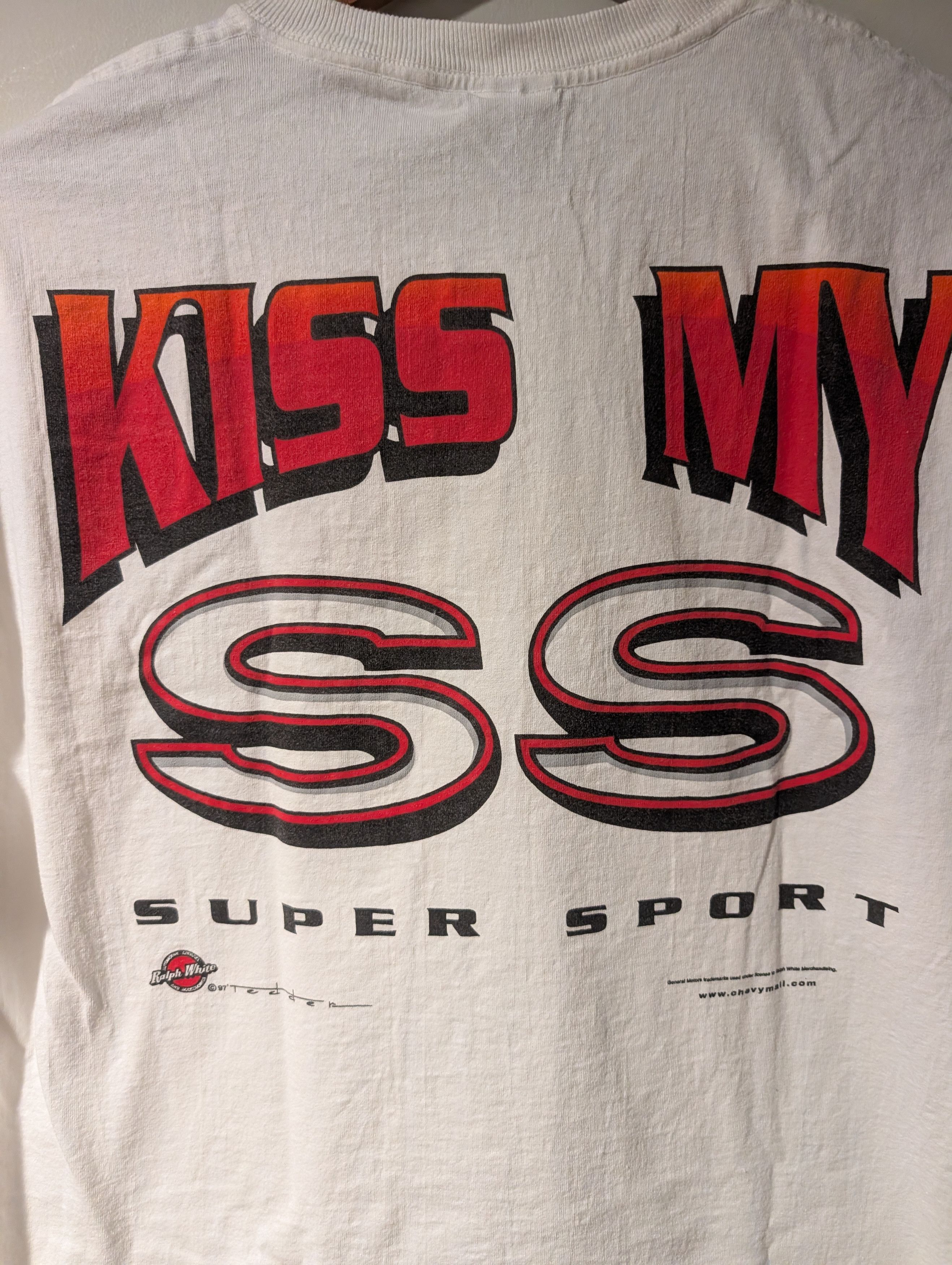 Chevrolet Vintage Kiss My SS Super Sport T-Shirt Chevy Camaro Chevelle Size US XL / EU 56 / 4 - 2 Thumbnail