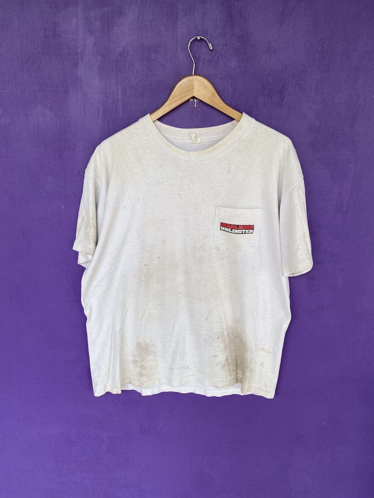 Marlboro Vintage 90s Marlboro unlimited pocket tee Size US XL / EU 56 / 4 - 1 Thumbnail