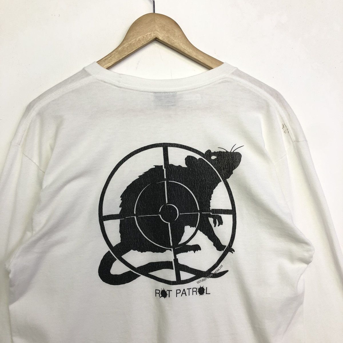 Stussy Stussy Rat Patrol MCMLXXX Backhitt long sleeve Tshirt Size US M / EU 48-50 / 2 - 3 Thumbnail